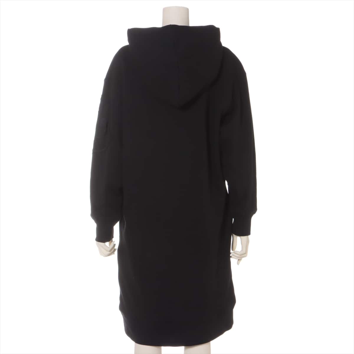 モンクレール Hooded Sweatshirt Dress S ブラックS-22010042