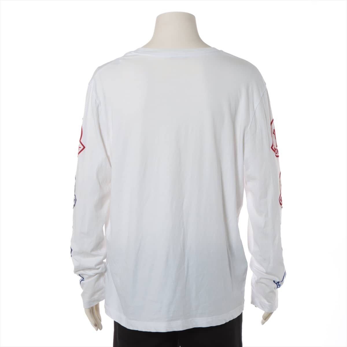 モンクレール 21年 コットン ロングTシャツ L メンズ ホワイト