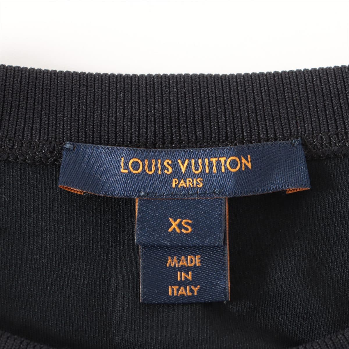 ルイヴィトン 21SS コットン Tシャツ XS レディース ブラック×ホワイト