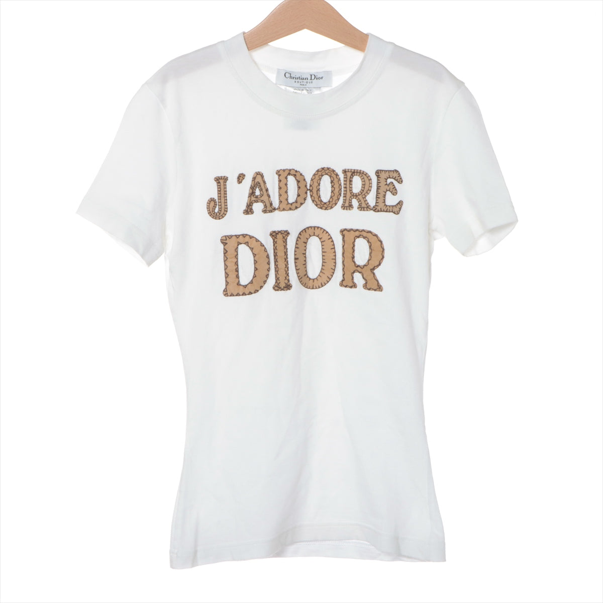 クリスチャンディオール J'ADIOR コットン Tシャツ F36 レディース ホワイト 3P16155020