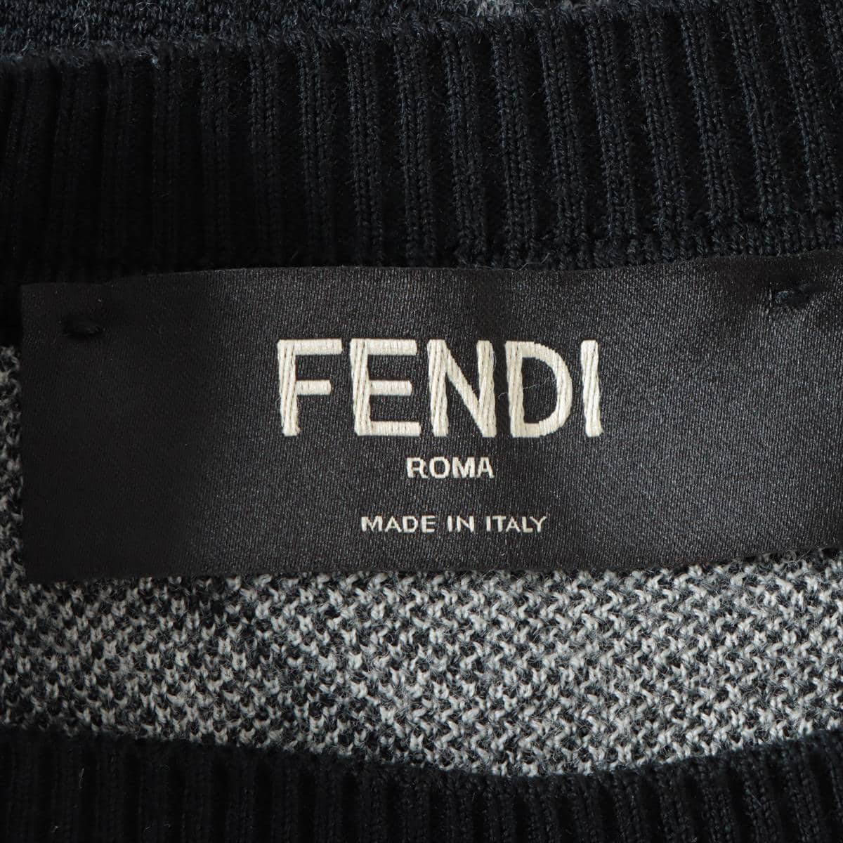 フェンディ 19年 ウール セーター 44 メンズ ブラック  FZY033