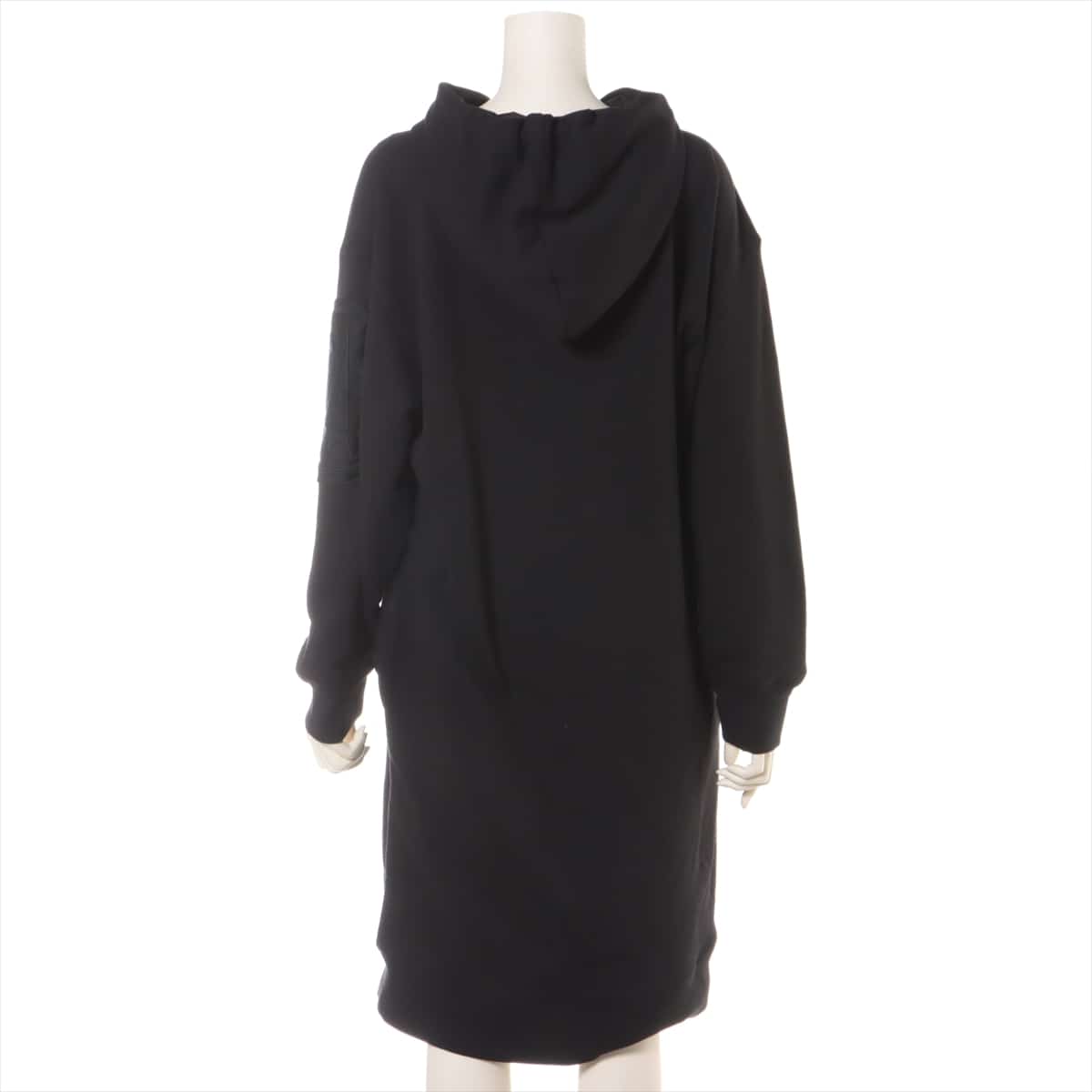 モンクレール Hooded Sweatshirt Dress S ブラックS-22010042