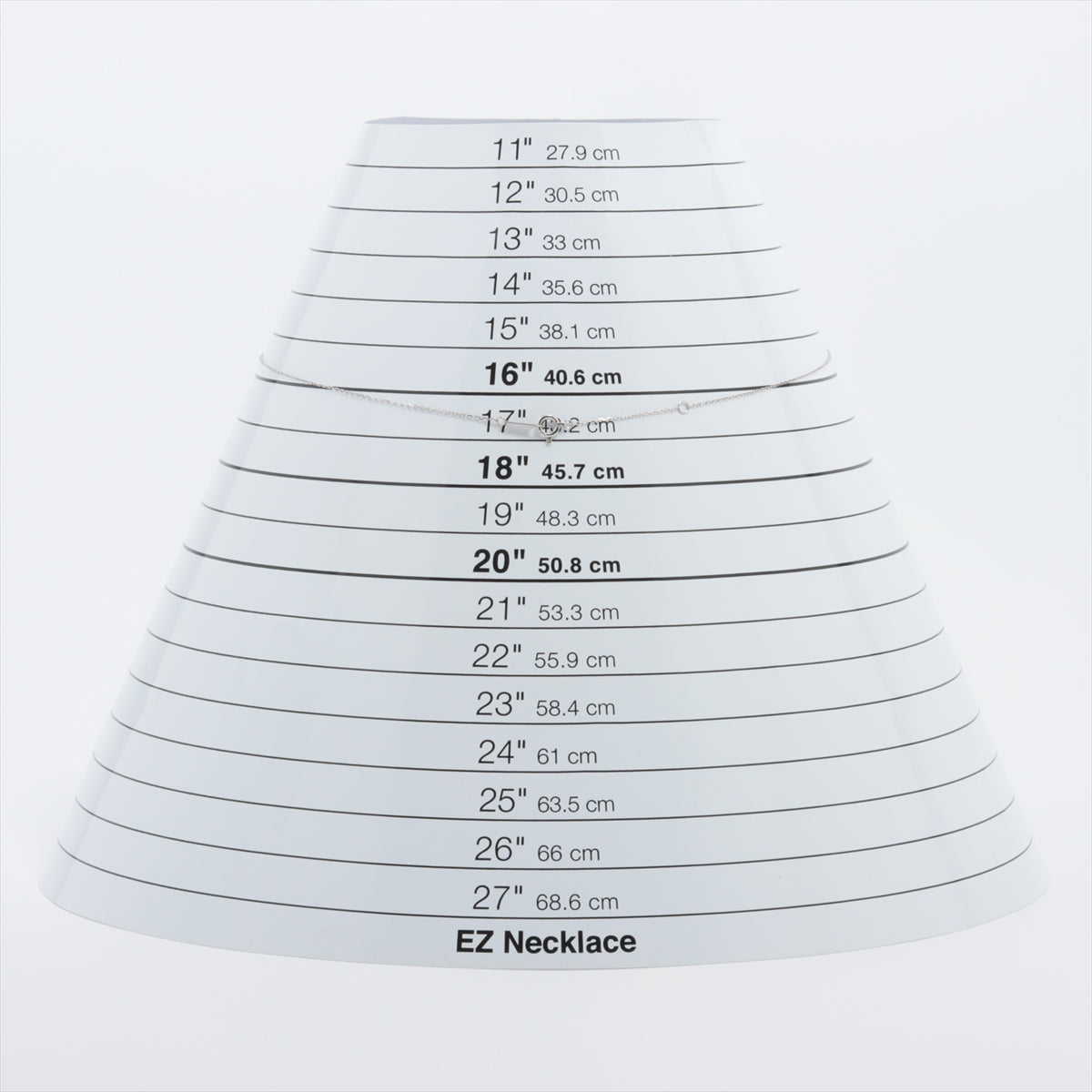 ヴァンドーム青山 ダイヤ トパーズ ネックレス K10(WG) 1.1g 0.01