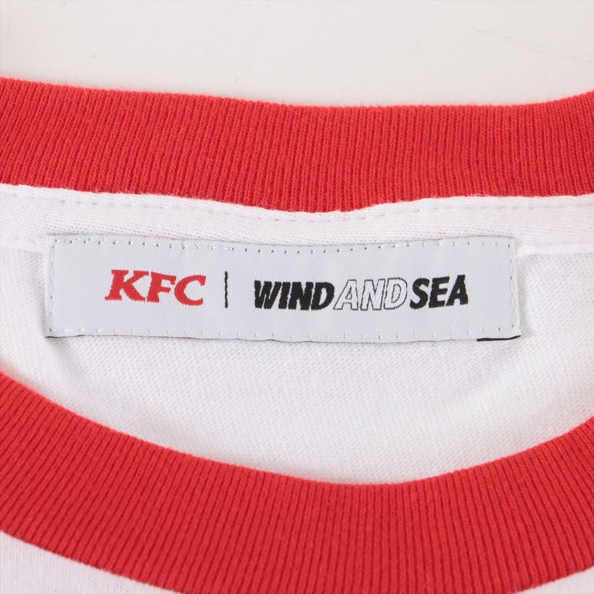 wind and sea ✖︎ KFC コラボ ロンT 袖プリ-