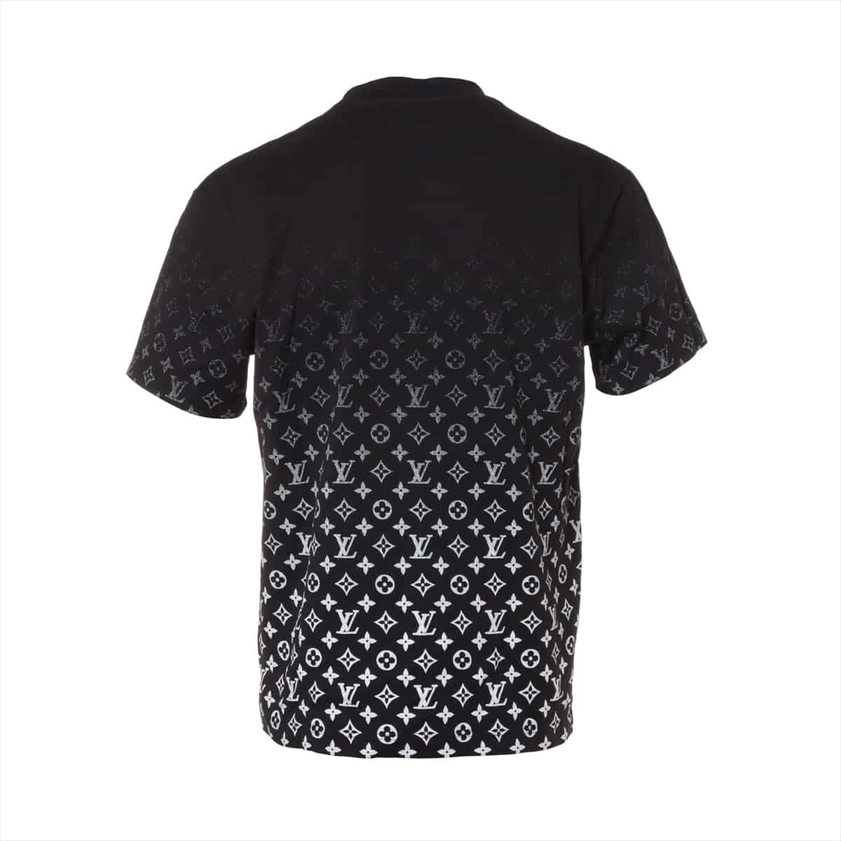 ルイヴィトン 20AW コットン Tシャツ M メンズ ブラック RM202 モノグラムグラディエント