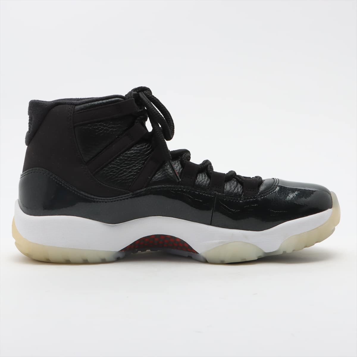 ナイキ レザー ハイカットスニーカー 27.5cm メンズ ブラック×ホワイト AIR JORDAN 11 RETRO 72-10 378037-002