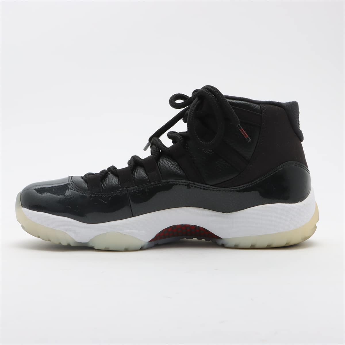 ナイキ レザー ハイカットスニーカー 27.5cm メンズ ブラック×ホワイト AIR JORDAN 11 RETRO 72-10 378037-002