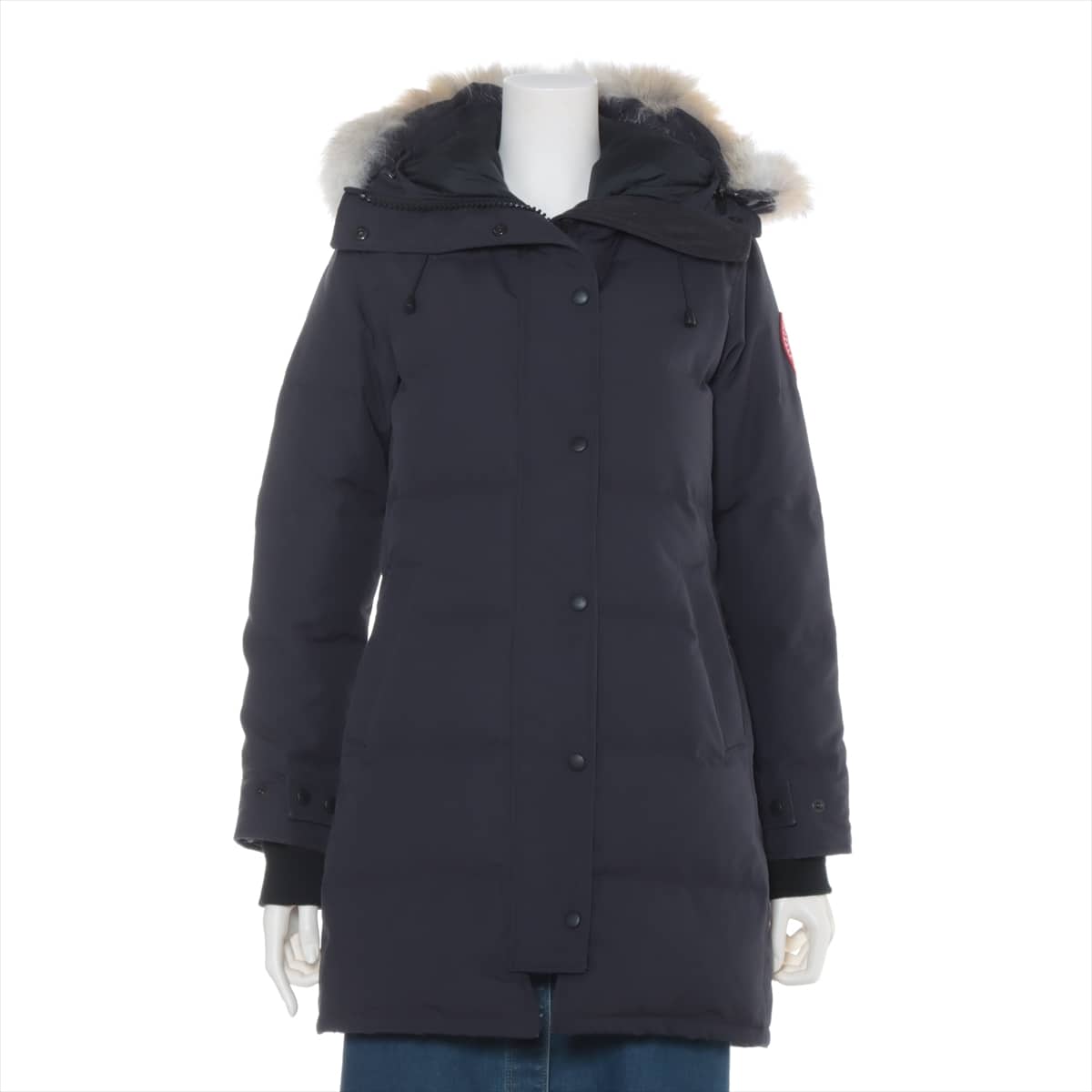 カナダグース SHELBURNE PARKA コットン×ポリエステル×ナイロン ダウンコート FUSION XS/TP レディース ネイビー ｜a1430281｜中古ブランド品・ブランド古着通販｜ALLU（アリュー）