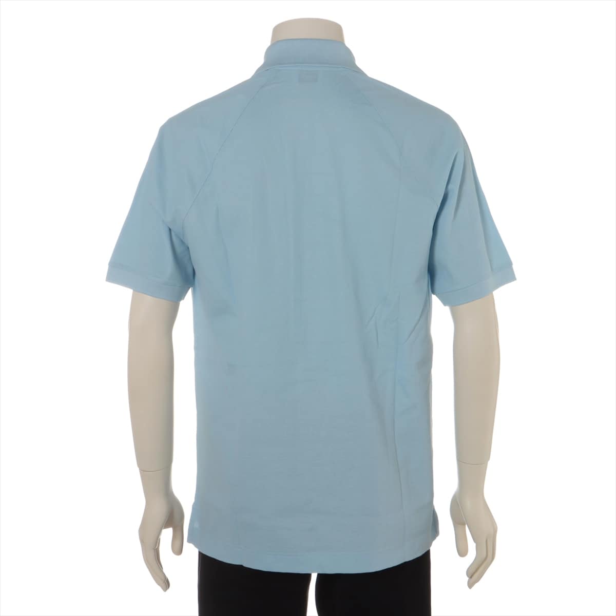 バーバリー コットン ポロシャツ S メンズ ブルー  ティッシ期 TBロゴ 4558587