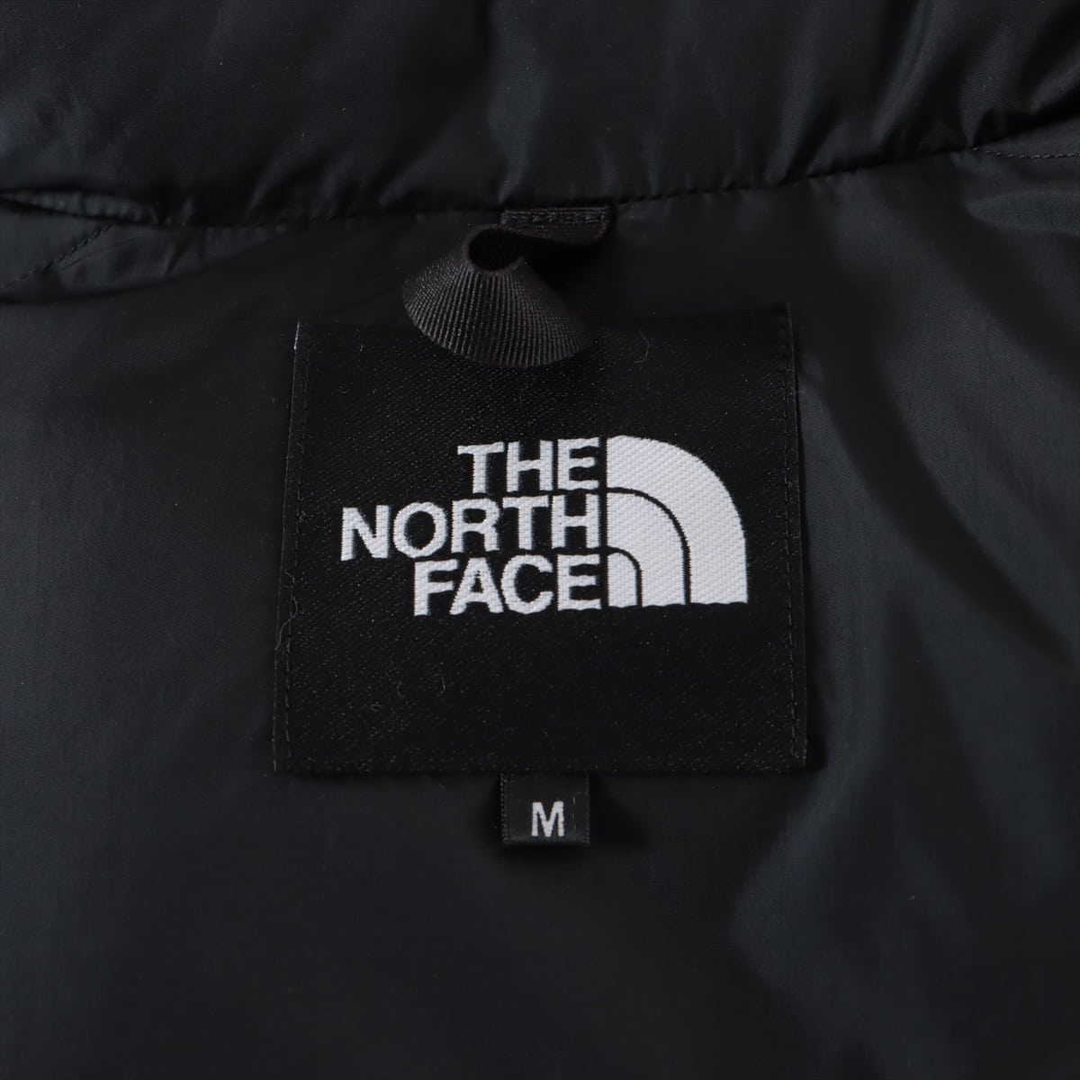 ノースフェイス ナイロン ダウンジャケット M レディース ブラック×ブラウン  NDW91952 SHORT NUPTSE JACKET