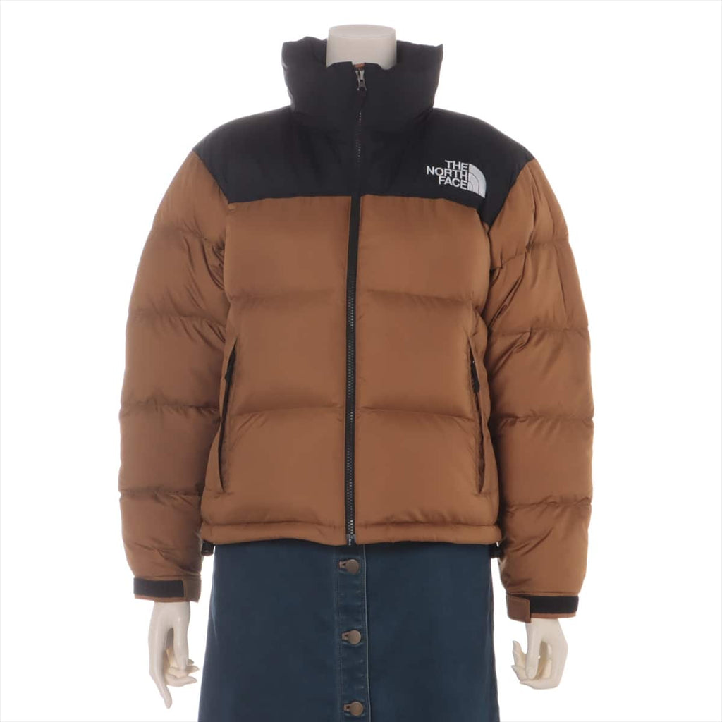 ノースフェイス ナイロン ダウンジャケット M レディース ブラック×ブラウン NDW91952 SHORT NUPTSE JACKET ｜a1442824｜中古ブランド品・ブランド古着通販｜ALLU（アリュー）