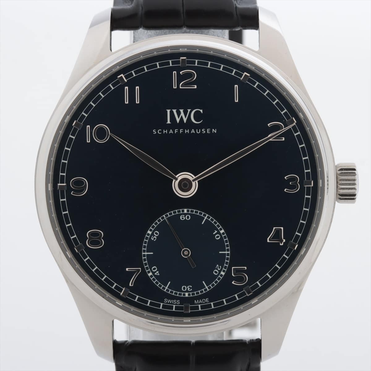 IWC ポルトギーゼ40 IW358305 SS×革 AT 青文字盤