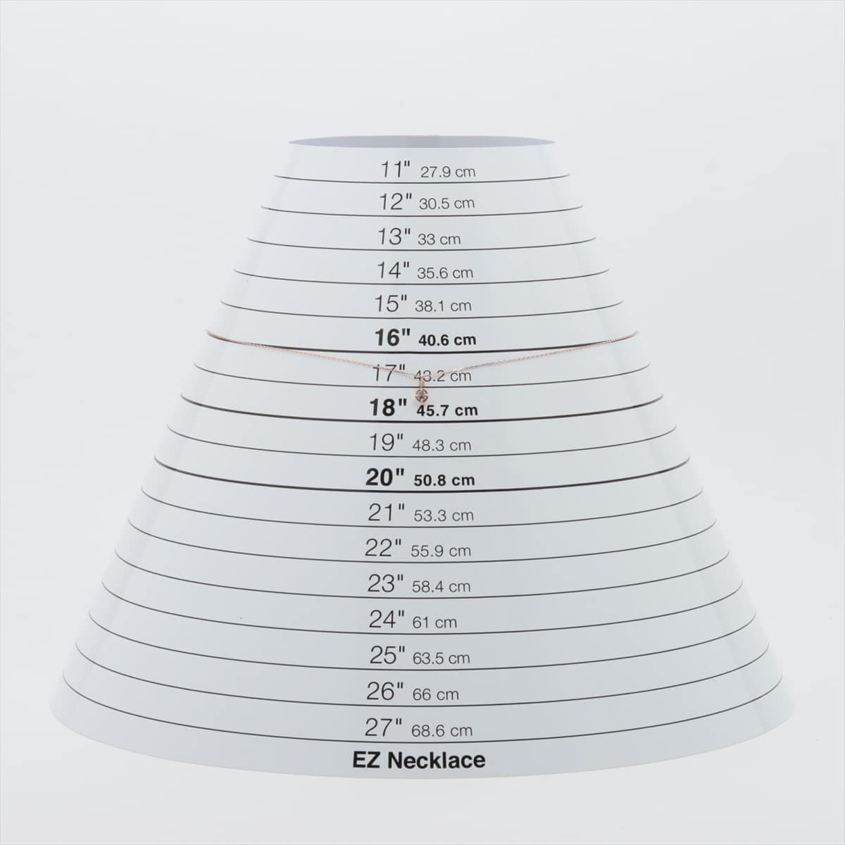 4℃ 色石 ネックレス K10(PG) 0.8g