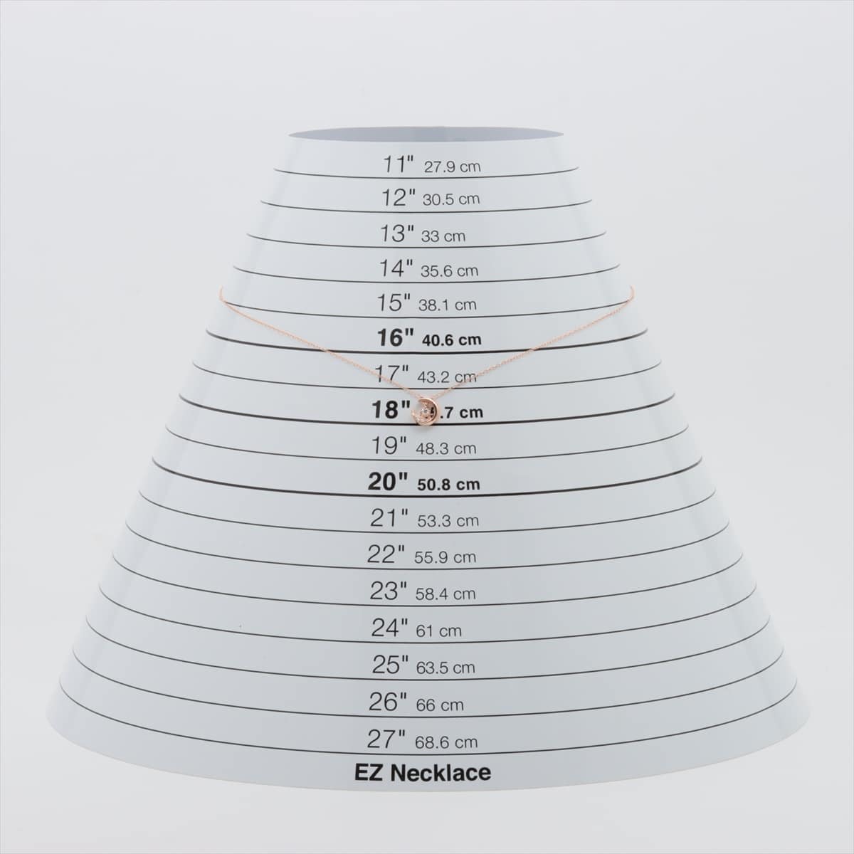 4℃ ダイヤ ネックレス K10(PG) 1.0g