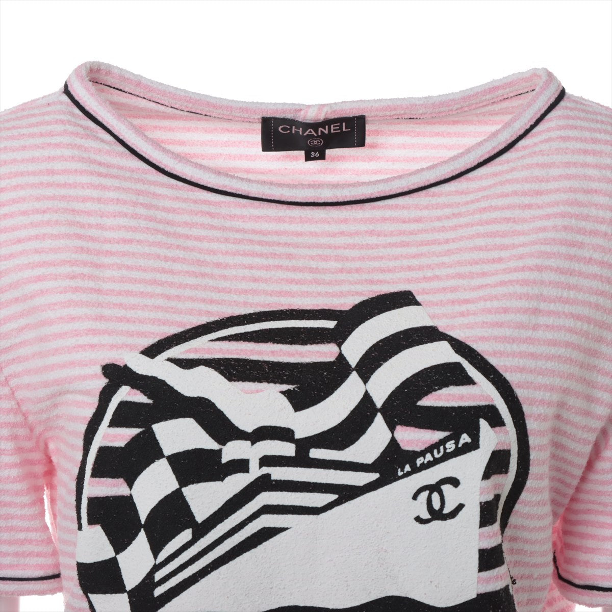 メーカー公式ショップ CHANEL☆シャネル☆LA PAUSAボーダーTシャツ