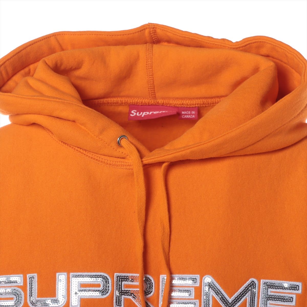トップス美品 Supreme S Logo フーディ Lsize カラーオレンジ