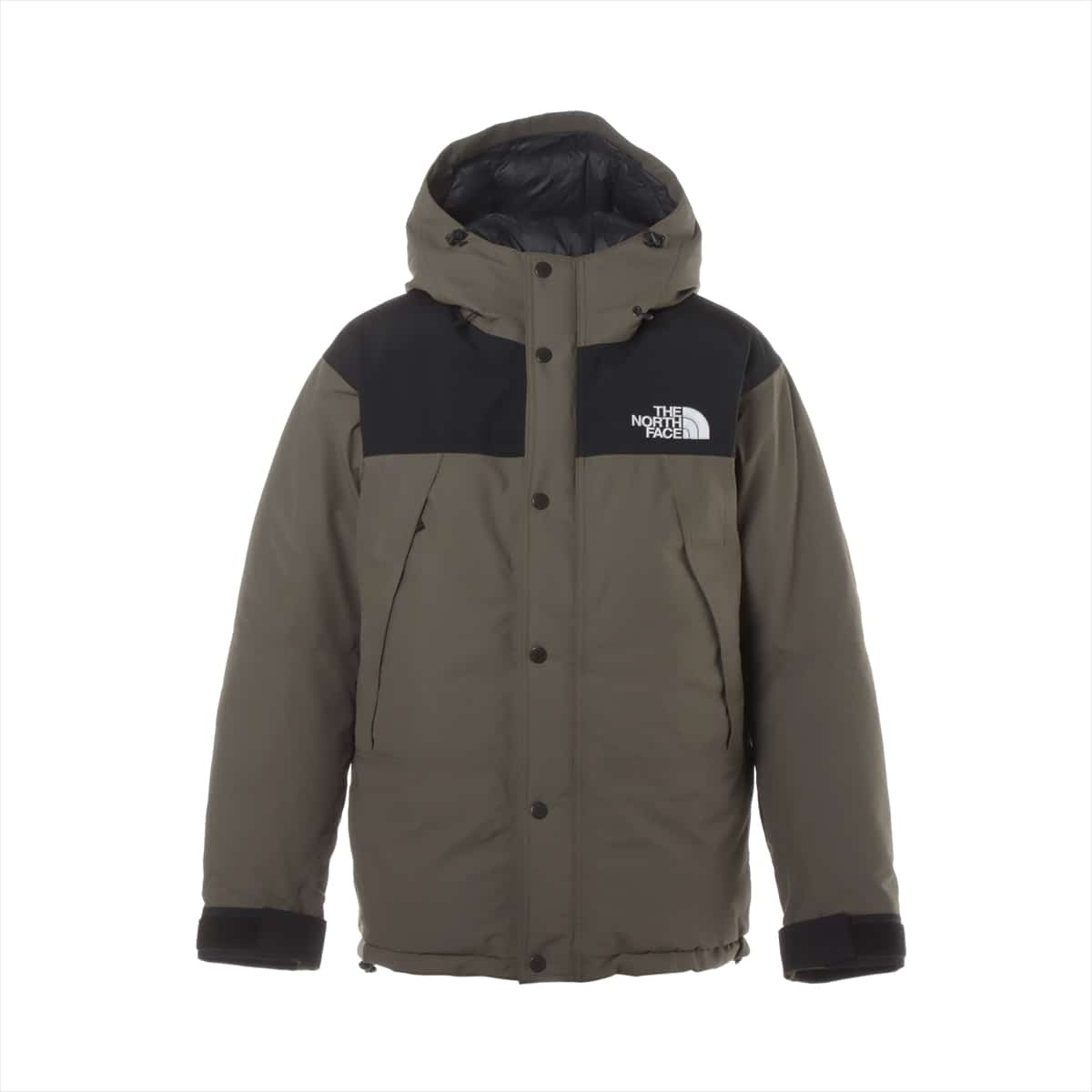 ノースフェイス ナイロン ダウンジャケット L メンズ ブラック×カーキ  ND91930 MOUNTAIN DOWN JACKE