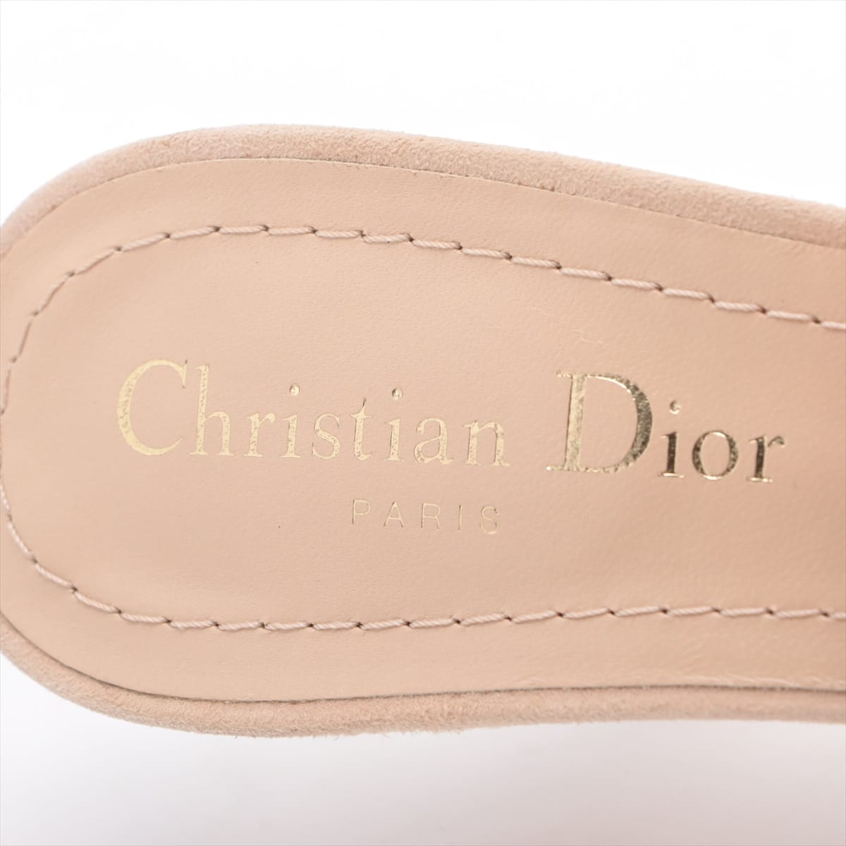 ディオール Christian Dior メッシュ パンプスピンクベージュ