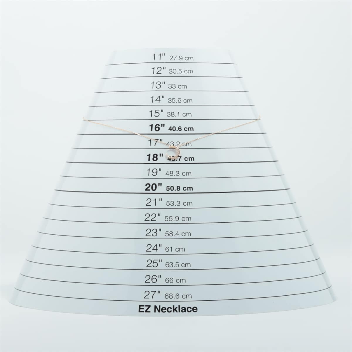 4℃ キュービックジルコニア ネックレス K10(YG) 0.8g