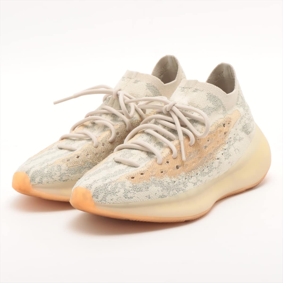 アディダス YEEZY BOOST 350 V2 ニット スニーカー 28.5cm メンズ ベージュ GY2649