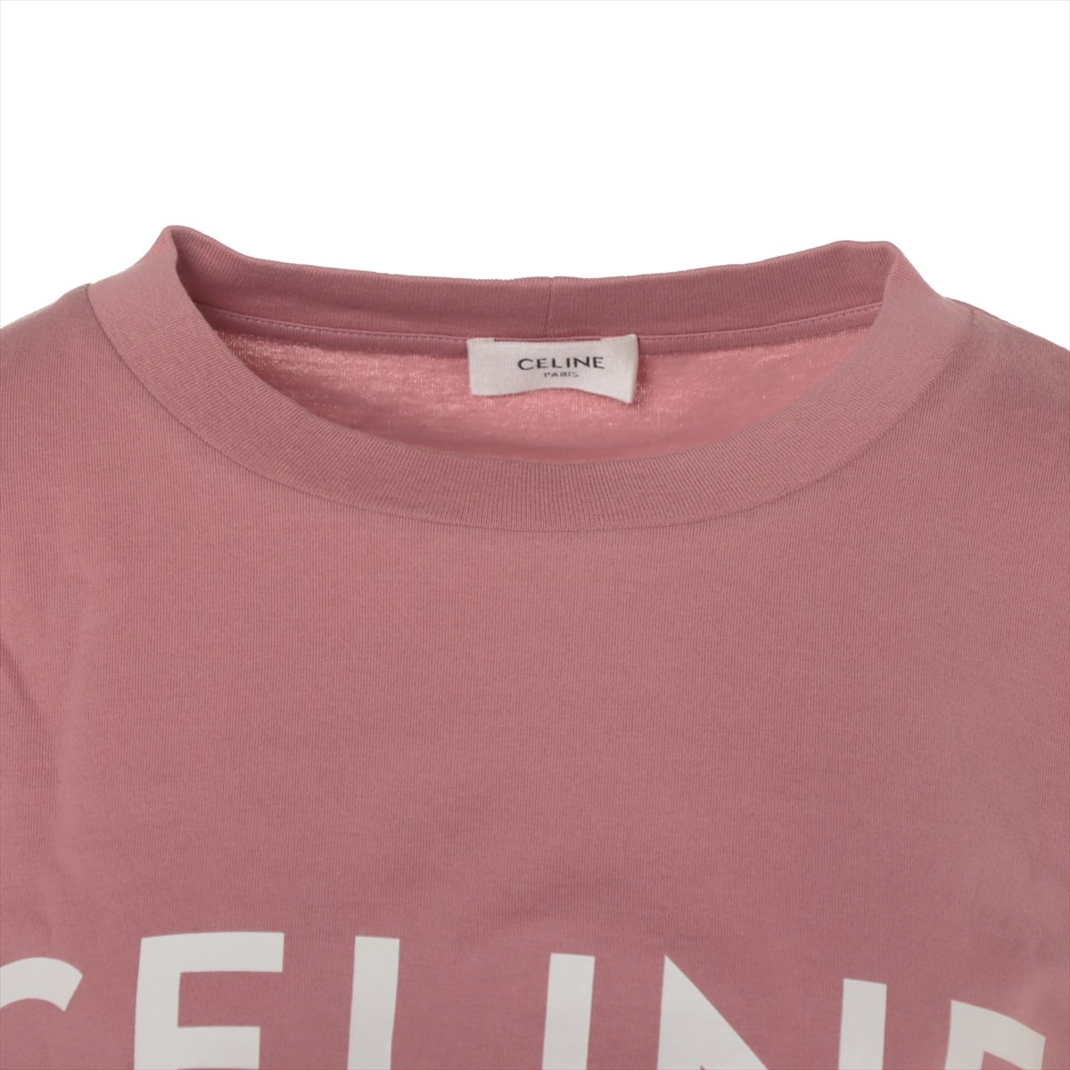 セリーヌ コットン Tシャツ XS レディース ピンク 2X761671Q
