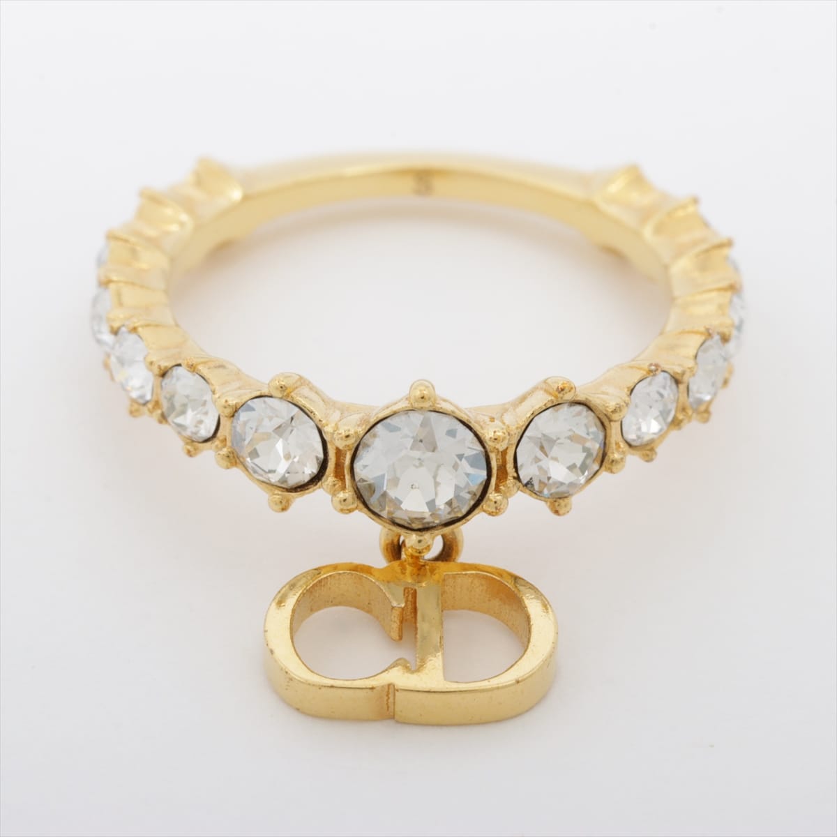 クリスチャンディオール クレール ディー リュヌ ラインストーン リング 指輪 ゴールド  M #12号 R0988CDLCY Christian Dior（新品・未使用品）