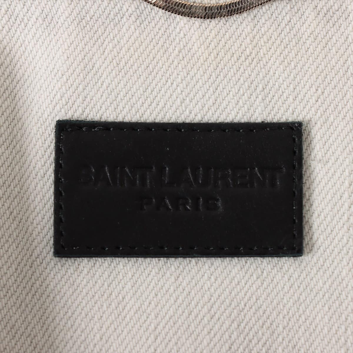サンローランパリ 20年 コットン デニムジャケット XS メンズ ホワイト  597085
