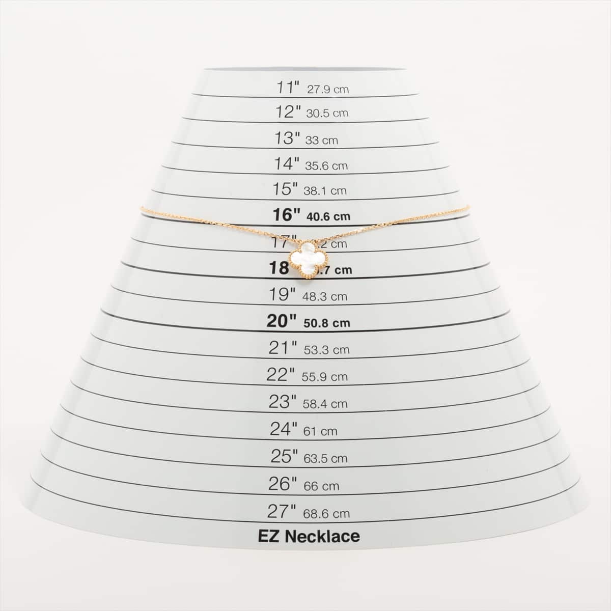 ヴァンクリーフ&アーペル ヴィンテージアルハンブラ シェル ネックレス 750(YG) 5.2g