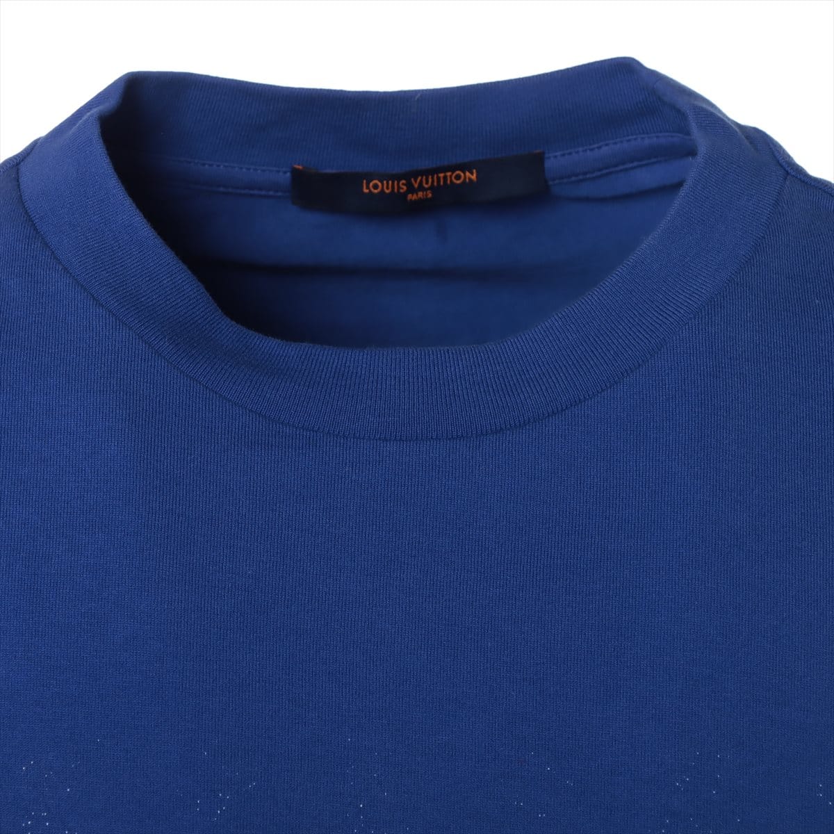 ルイヴィトン 22AW コットン Tシャツ L メンズ ブルー  LVSEモノグラムグラディエント RM222Q