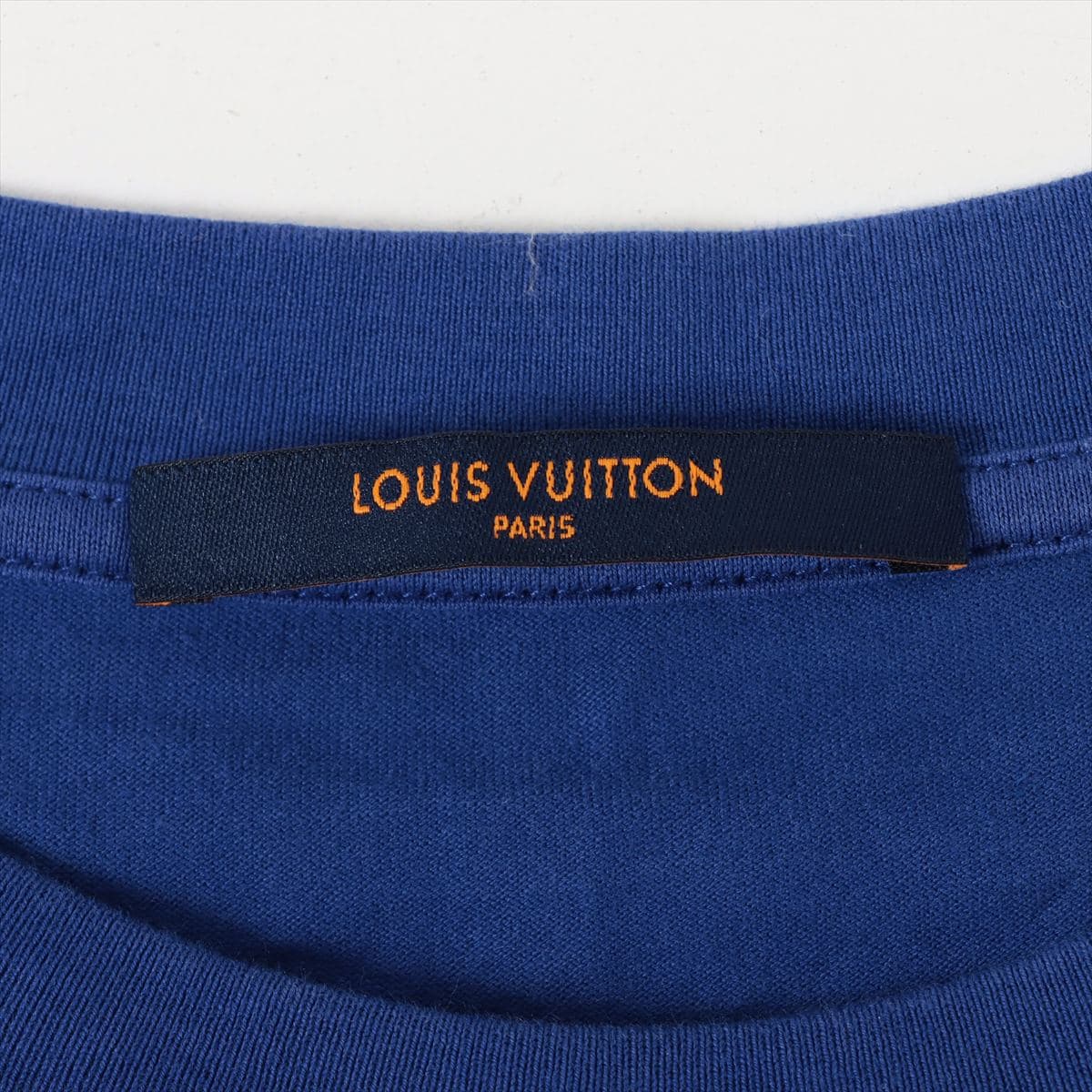 ルイヴィトン 22AW コットン Tシャツ L メンズ ブルー LVSEモノグラム