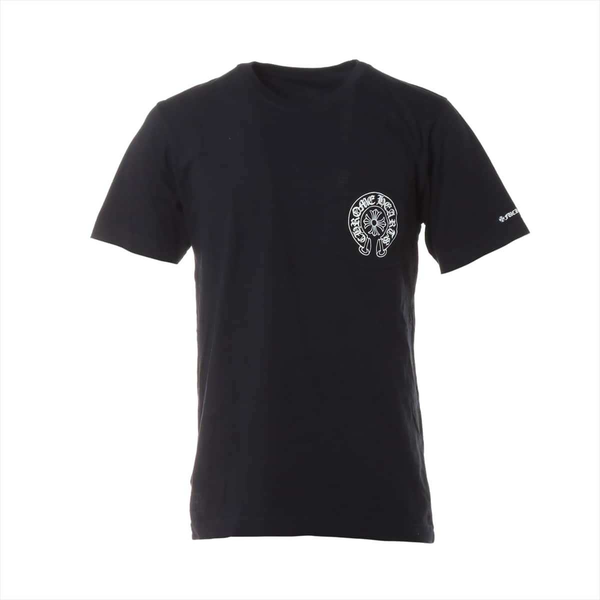 49cm【美品】クロムハーツ　ホースシュー　ブラック　メンズ　Tシャツ　M