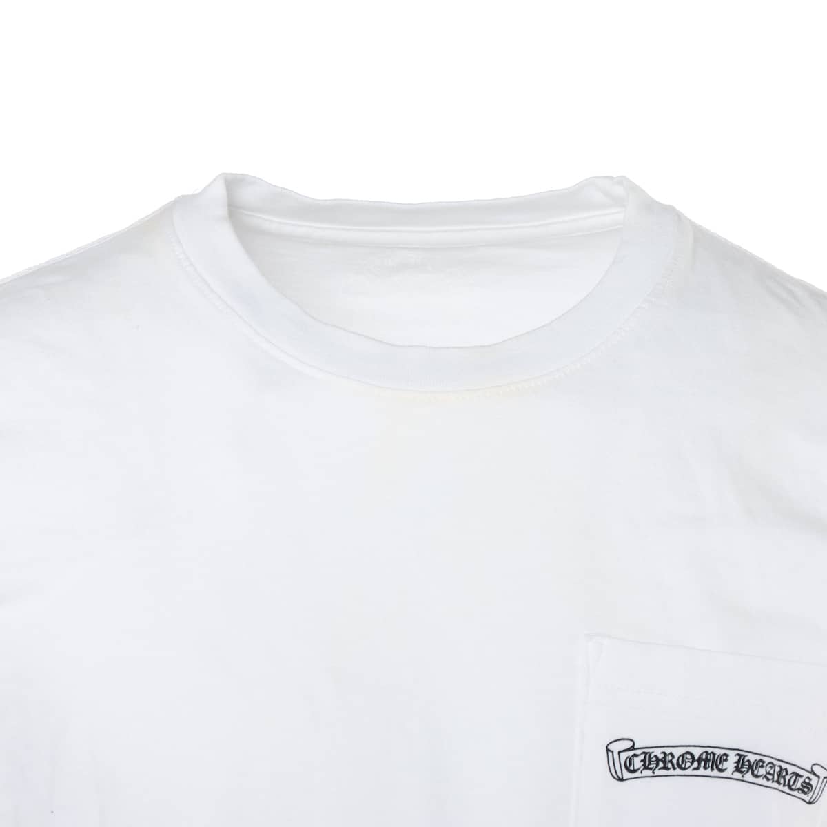 クロムハーツ ロングTシャツ コットン ホワイト M セメタリークロスプリント