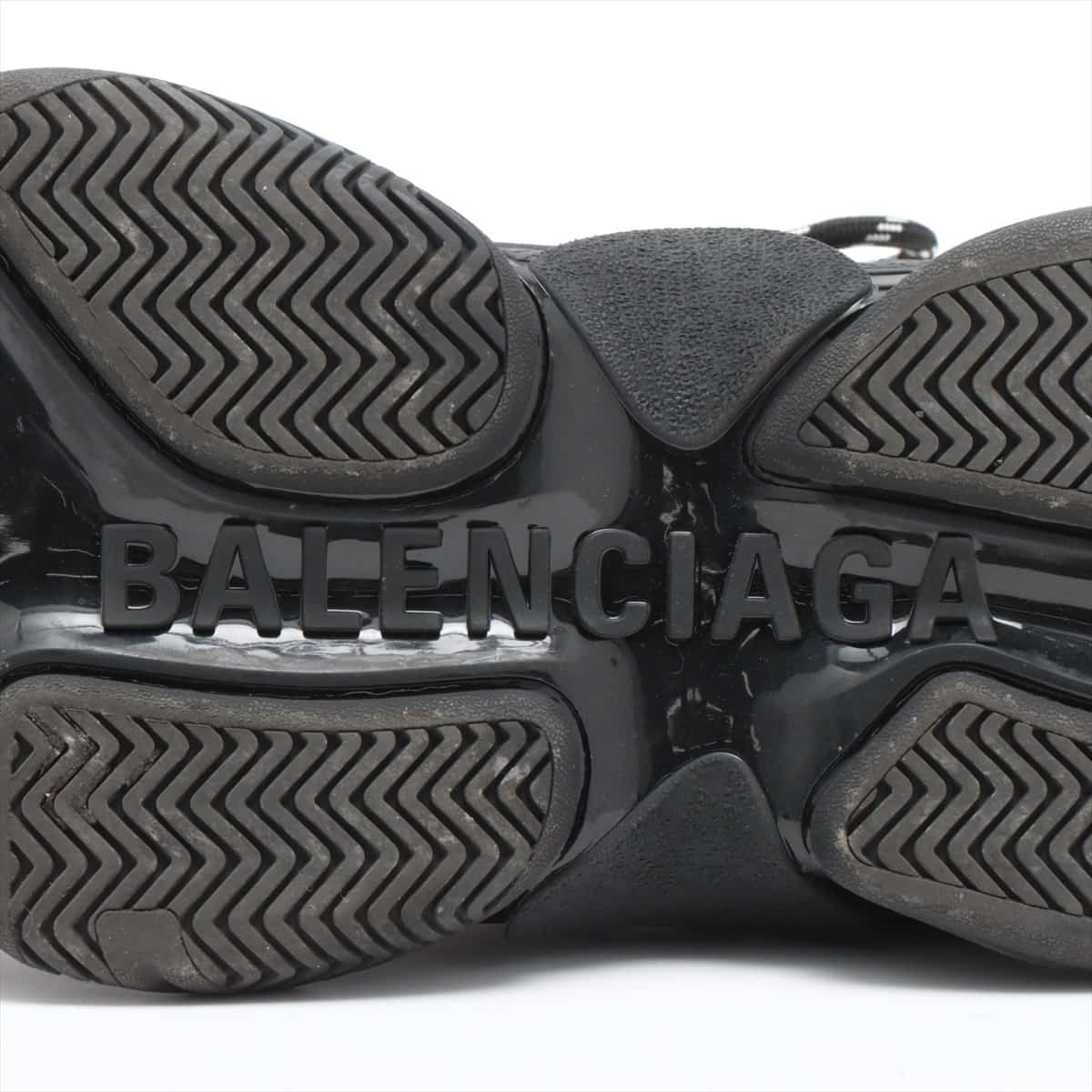 バレンシアガ トリプルS レザー スニーカー 26.5cm メンズ ブラック