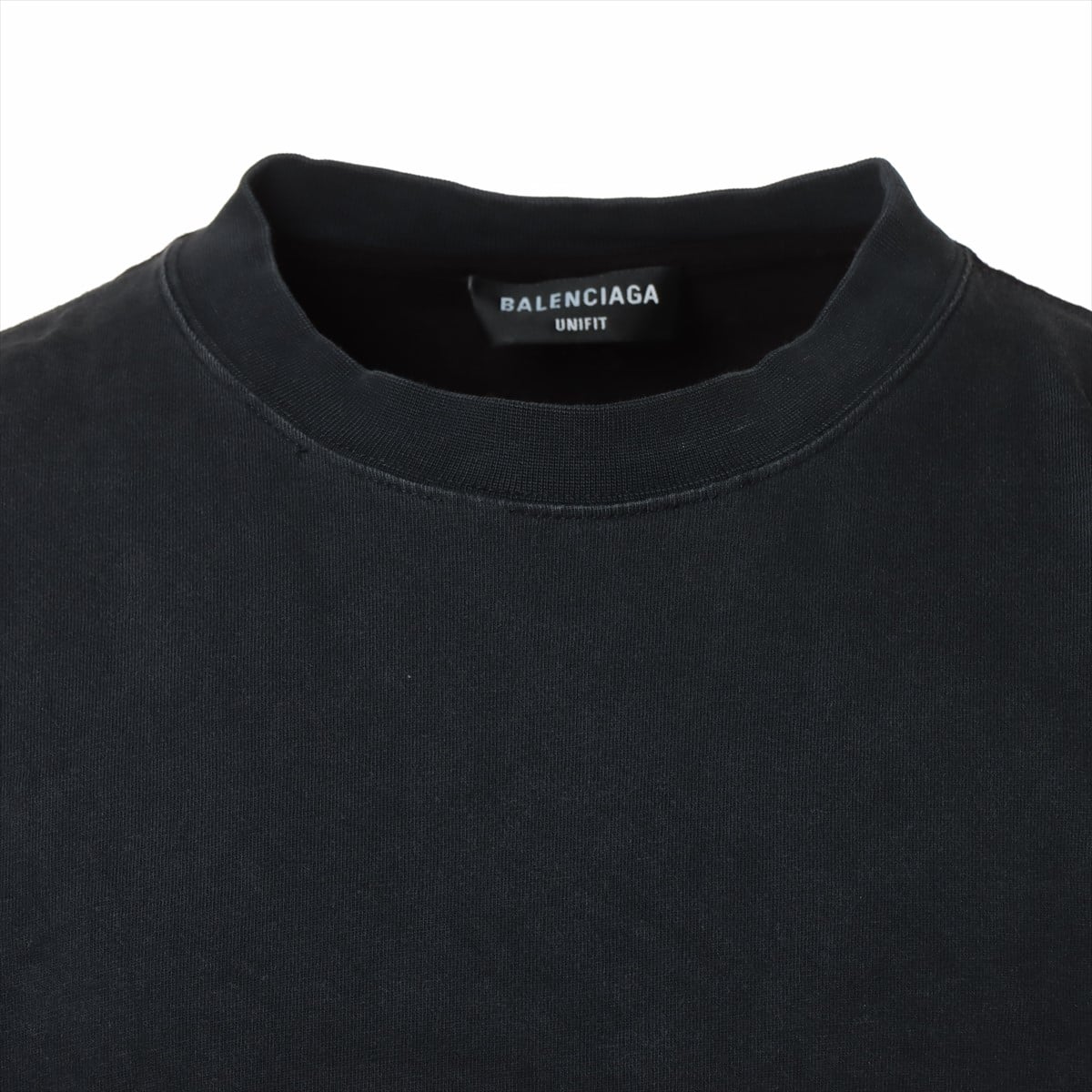 バレンシアガ 22SS コットン Tシャツ 5 メンズ ブラック×グレー 698811