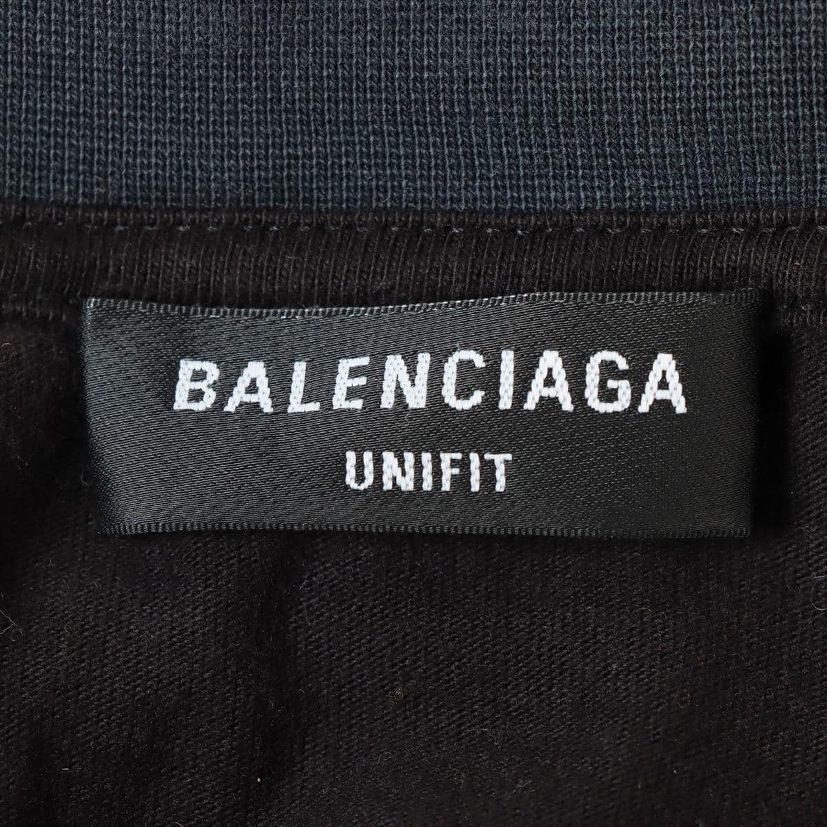 バレンシアガ 22SS コットン Tシャツ 5 メンズ ブラック×グレー 698811 ...
