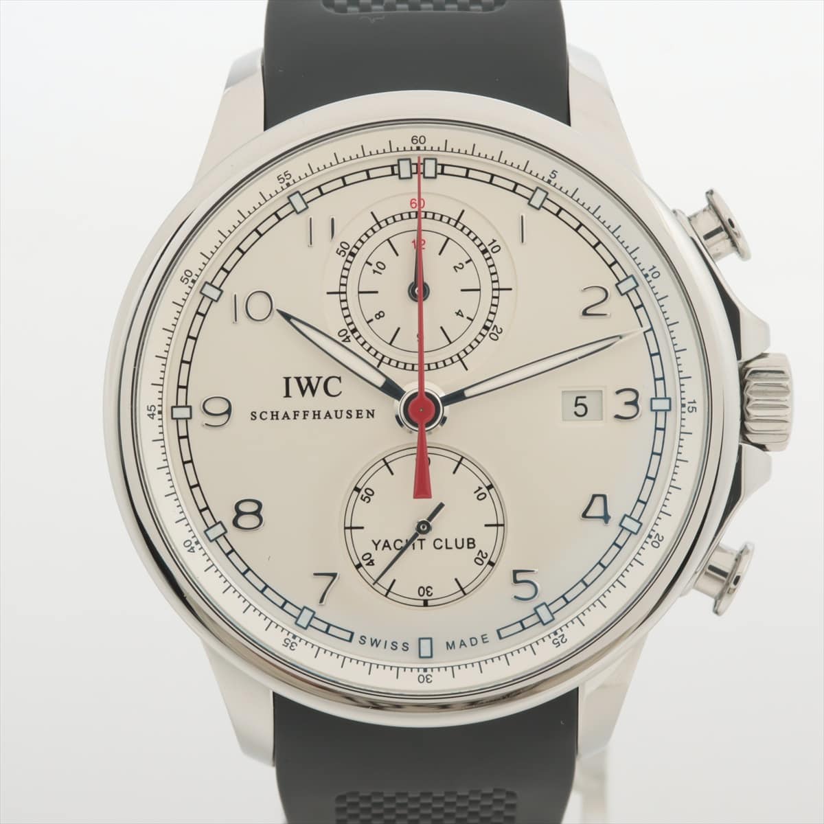 IWC ポルトギーゼ ヨットクラブ IW390211 SS×ラバー AT 白文字盤