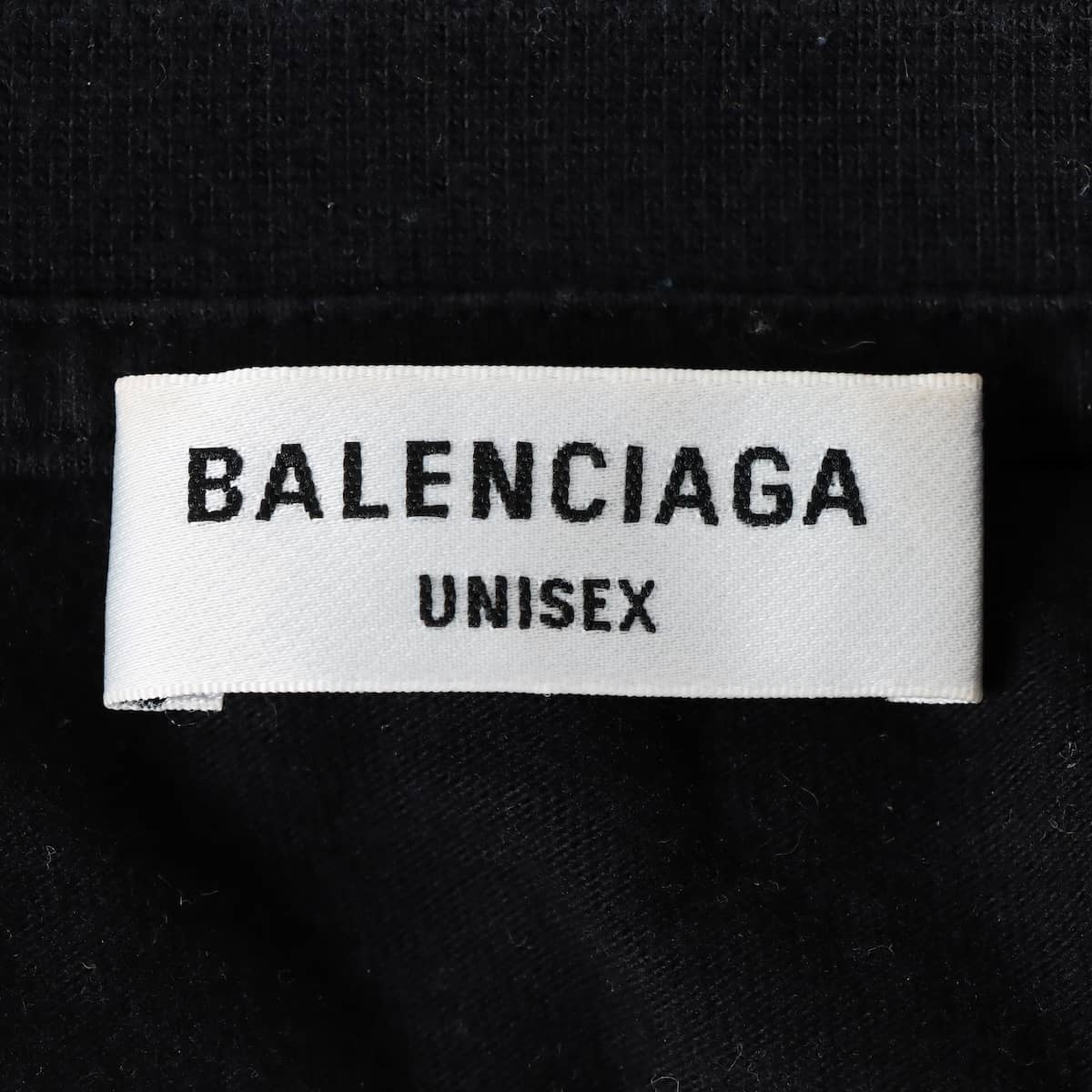 バレンシアガ 22SS コットン×ポリウレタン Tシャツ M ユニセックス ブラック  612965 ダメージ加工