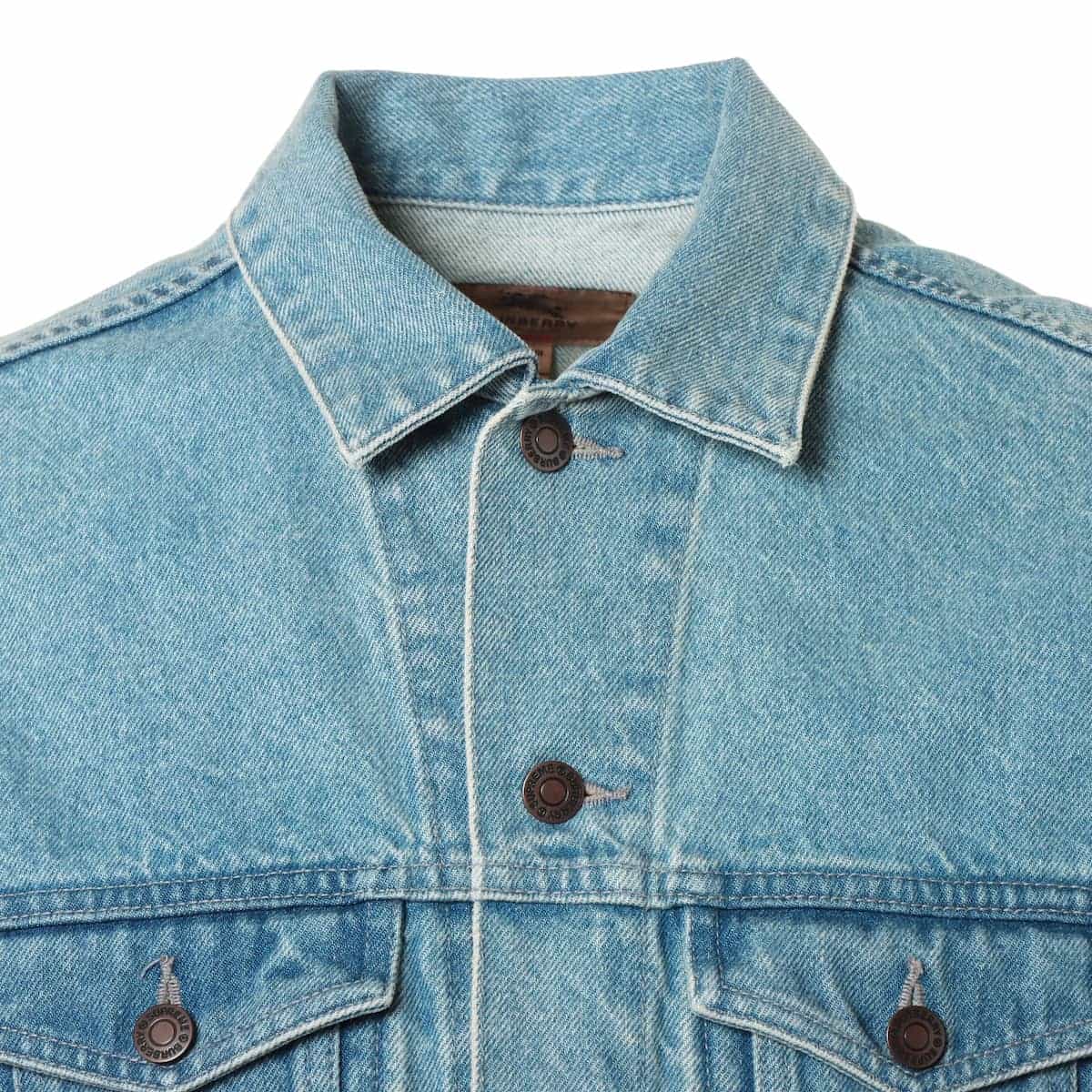 シュプリーム×バーバリー 21AW コットン デニムジャケット S メンズ ブルー Denim Trucker  Jacket｜a1585292｜中古ブランド品・ブランド古着通販｜ALLU（アリュー）