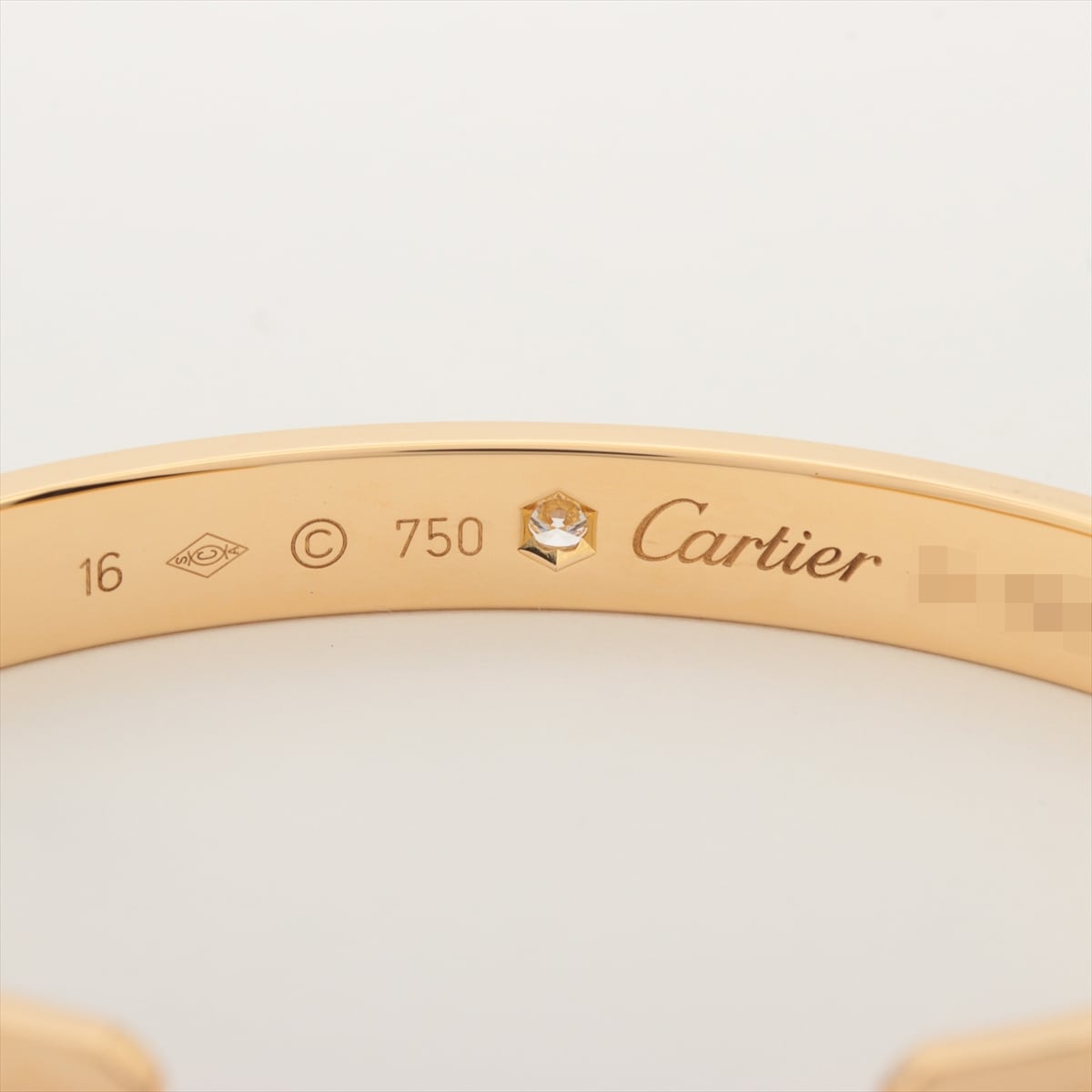 【Cartier】カルティエ ラブブレスレット オープンバングル 750YG 28.8g 60081963 FL3982/tg1290