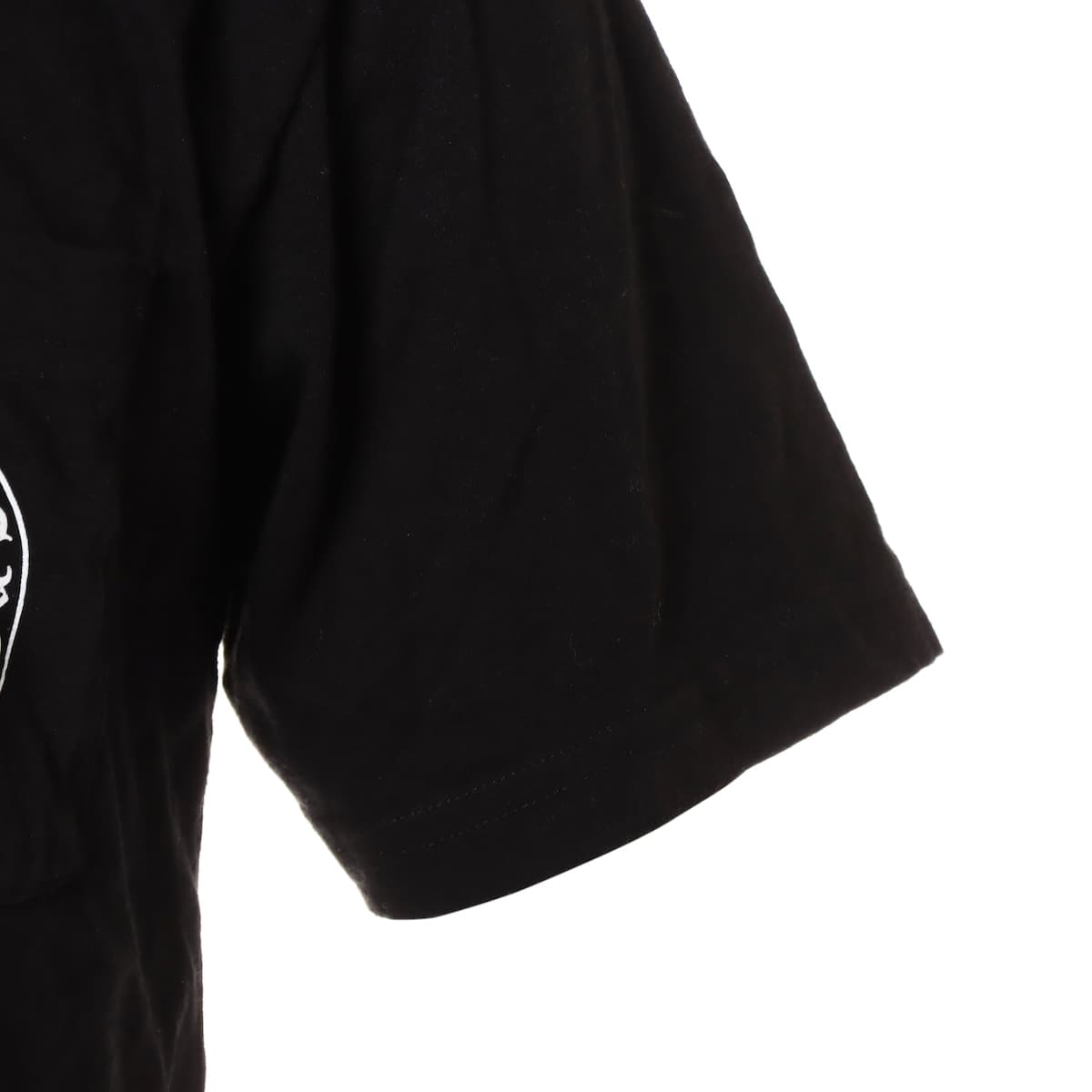 クロムハーツ Tシャツ コットン M ブラック バックグラデーションサークルロゴ