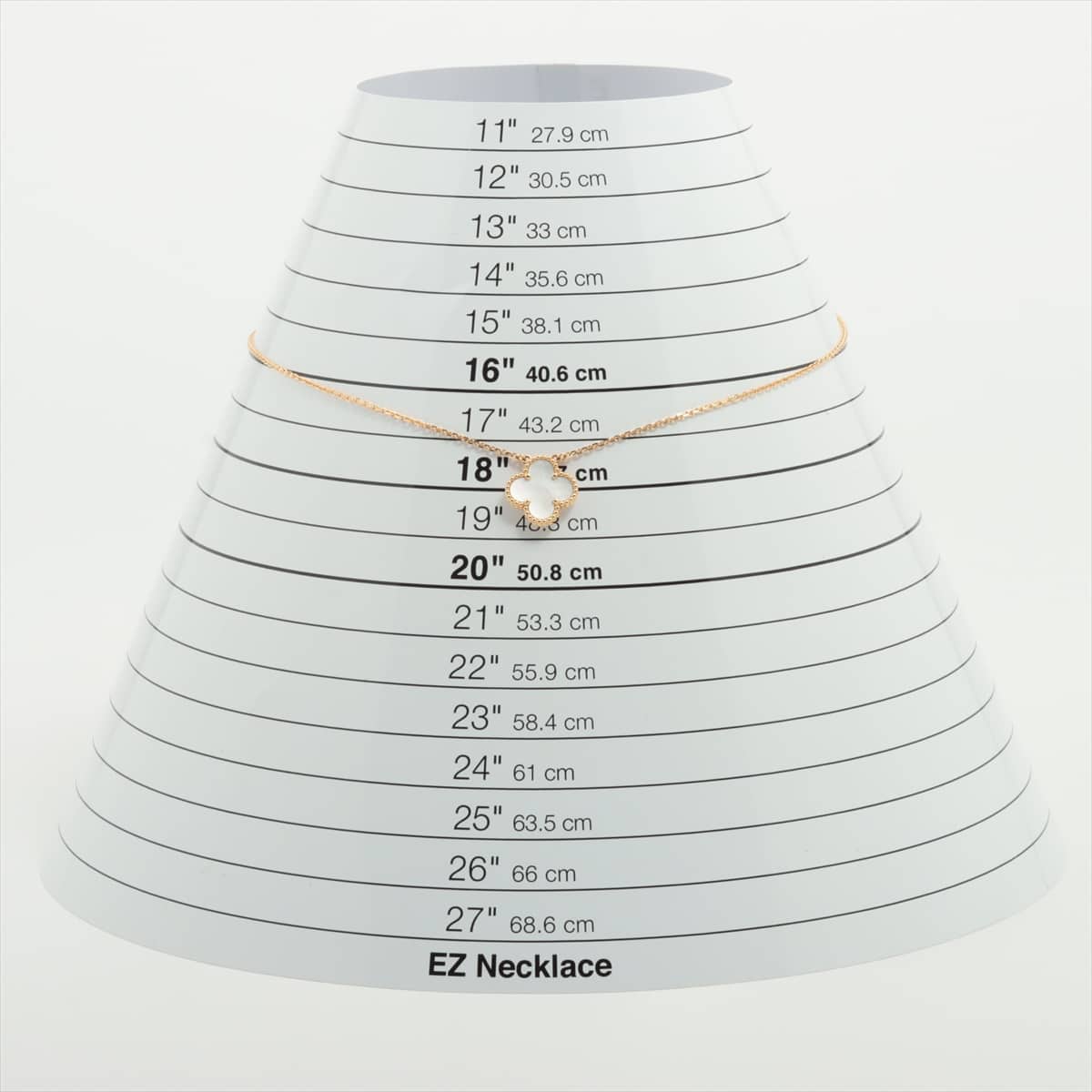 ヴァンクリーフ&アーペル ヴィンテージアルハンブラ シェル ネックレス 750(YG) 5.4g