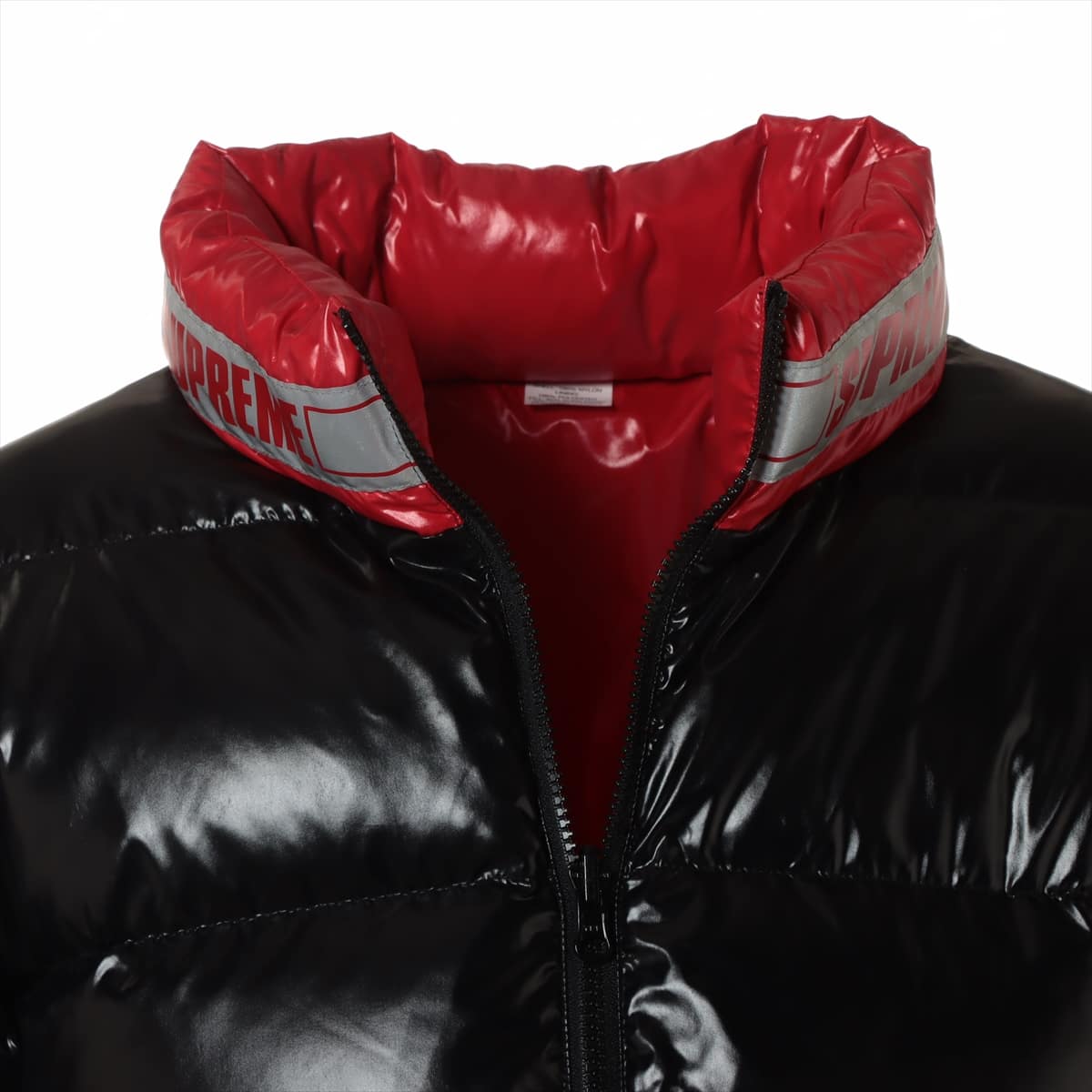 シュプリーム 20SS ナイロン ダウンジャケット XL メンズ ブラック Shiny Reversible Puffy Jacket  リバ｜a1603140｜中古ブランド品・ブランド古着通販｜ALLU（アリュー）