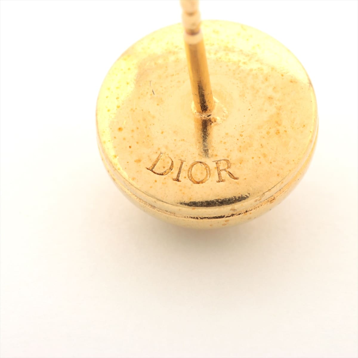 ディオール Lucky Dior ラッキー ディオール ピアス(両耳用) GP×ラインストーン ゴールド