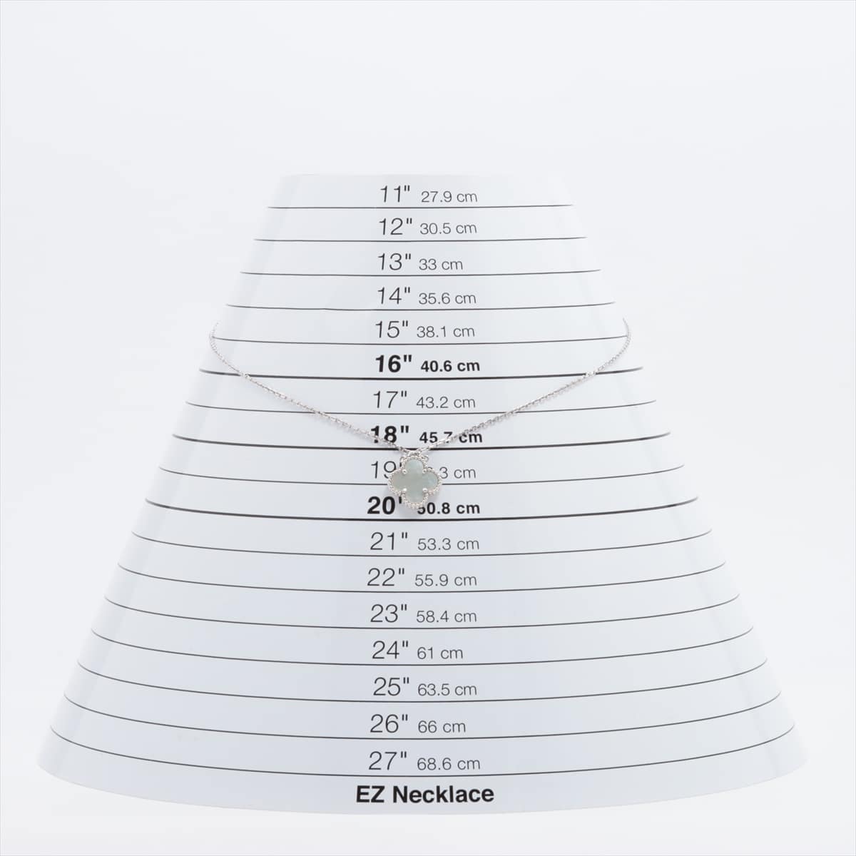 ヴァンクリーフ&アーペル ヴィンテージアルハンブラ シェル ネックレス 750(WG) 5.4g