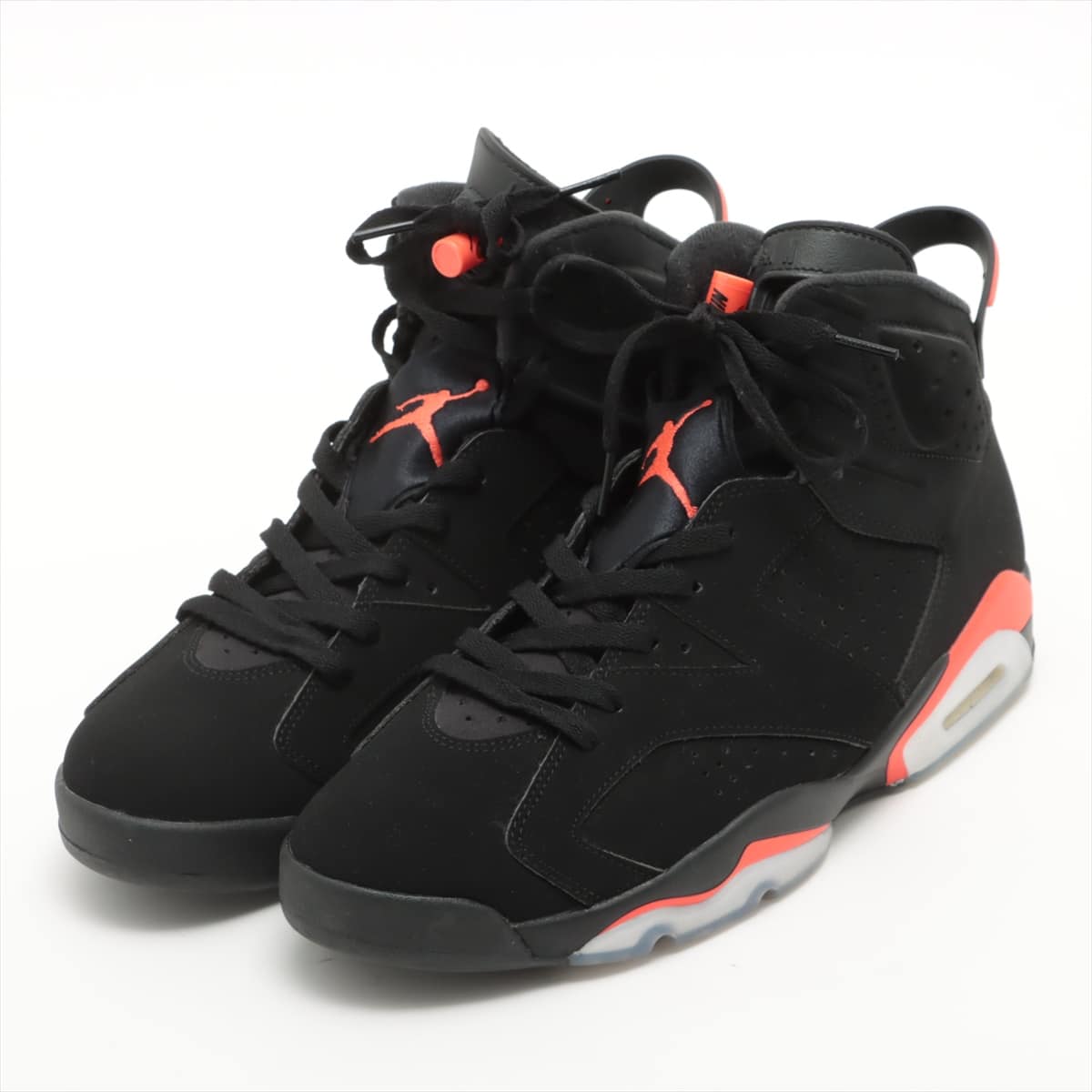 ナイキ スエード ハイカットスニーカー 29.0cm メンズ ブラック 384664-060 AIR JORDAN 6 RETRO INFRARED 箱あり