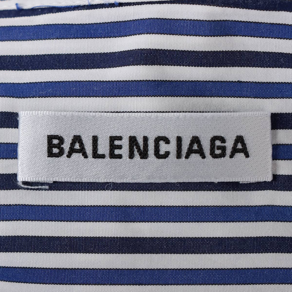 バレンシアガ 17年 コットン シャツ 38 レディース ブルー  520497