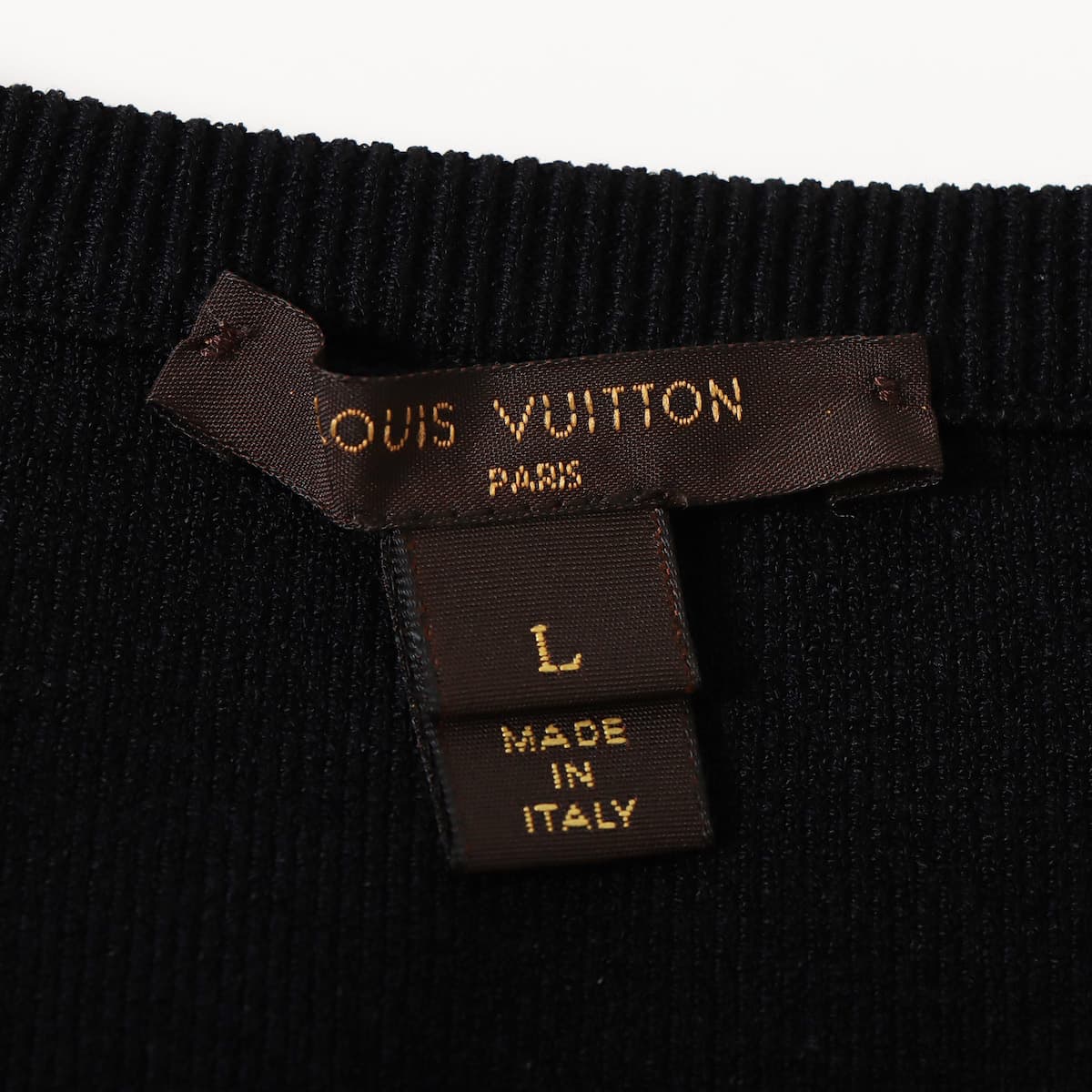 LOUIS VUITTON レディース L ノースリーブ 黒-