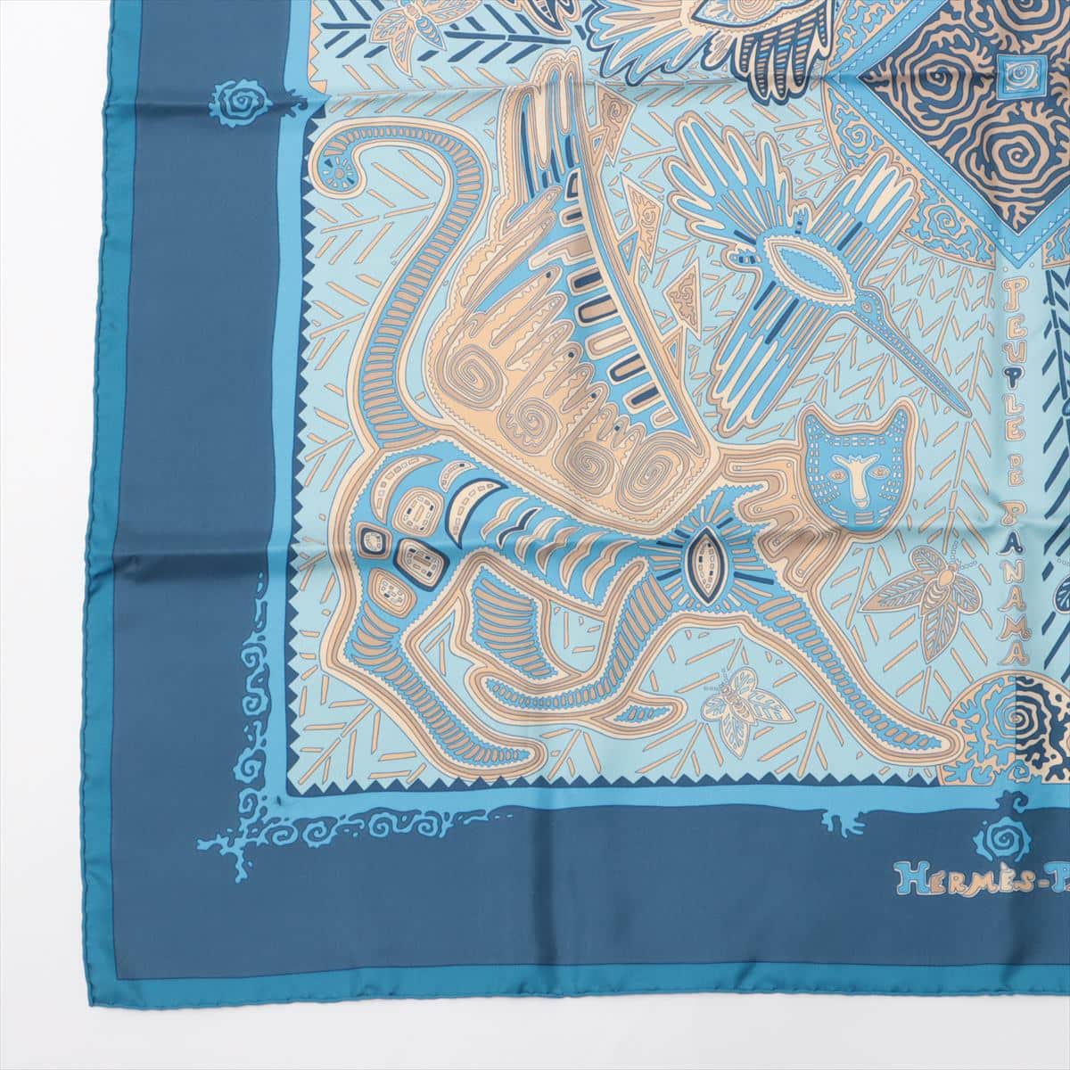 エルメス スカーフ カレ90  パナマのクナ族の伝説バンダナ/スカーフ