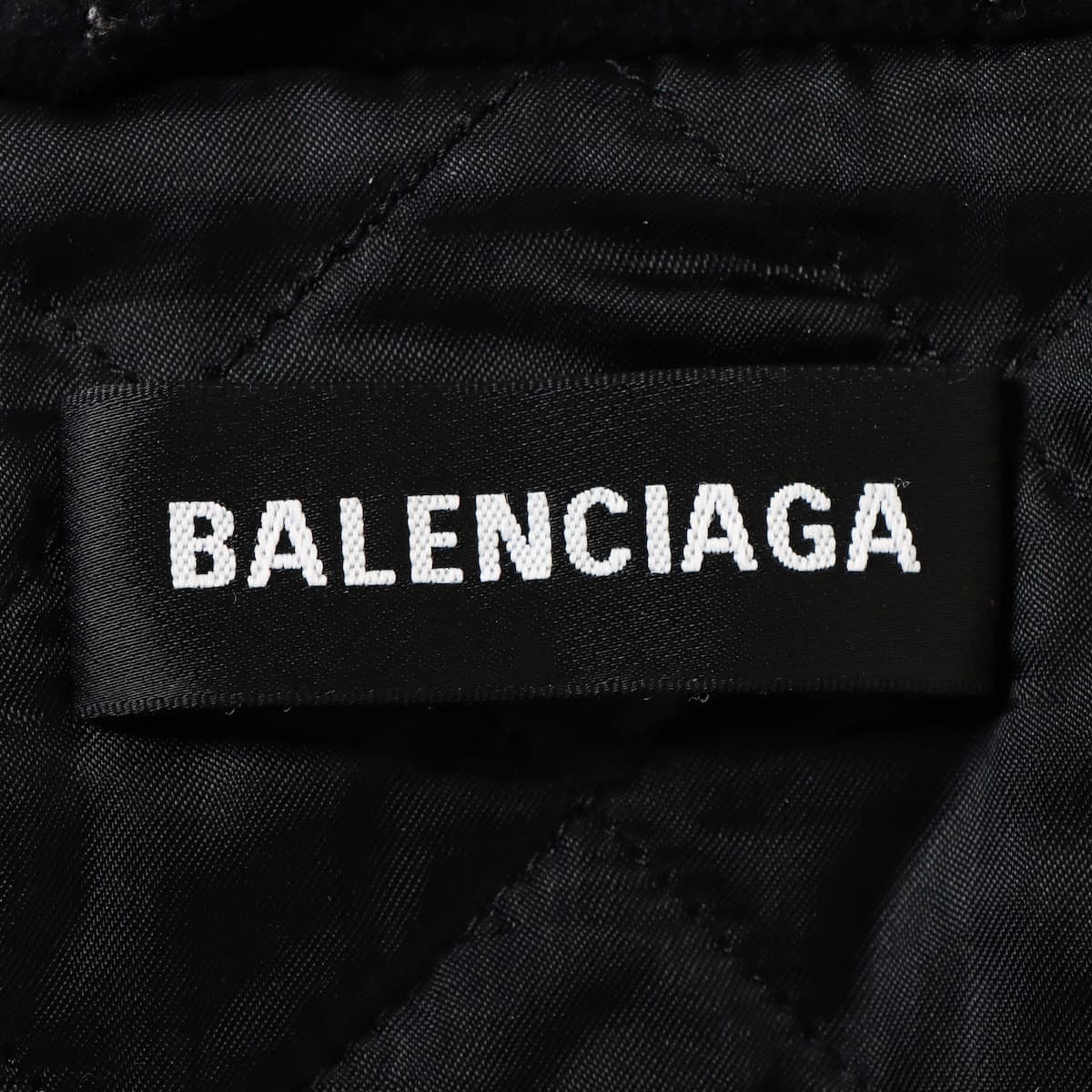 バレンシアガ 18AW ウール ジャケット 44 メンズ ブラック 534315 FLEECE TRACKSUIT JACKET ロゴ刺繍
