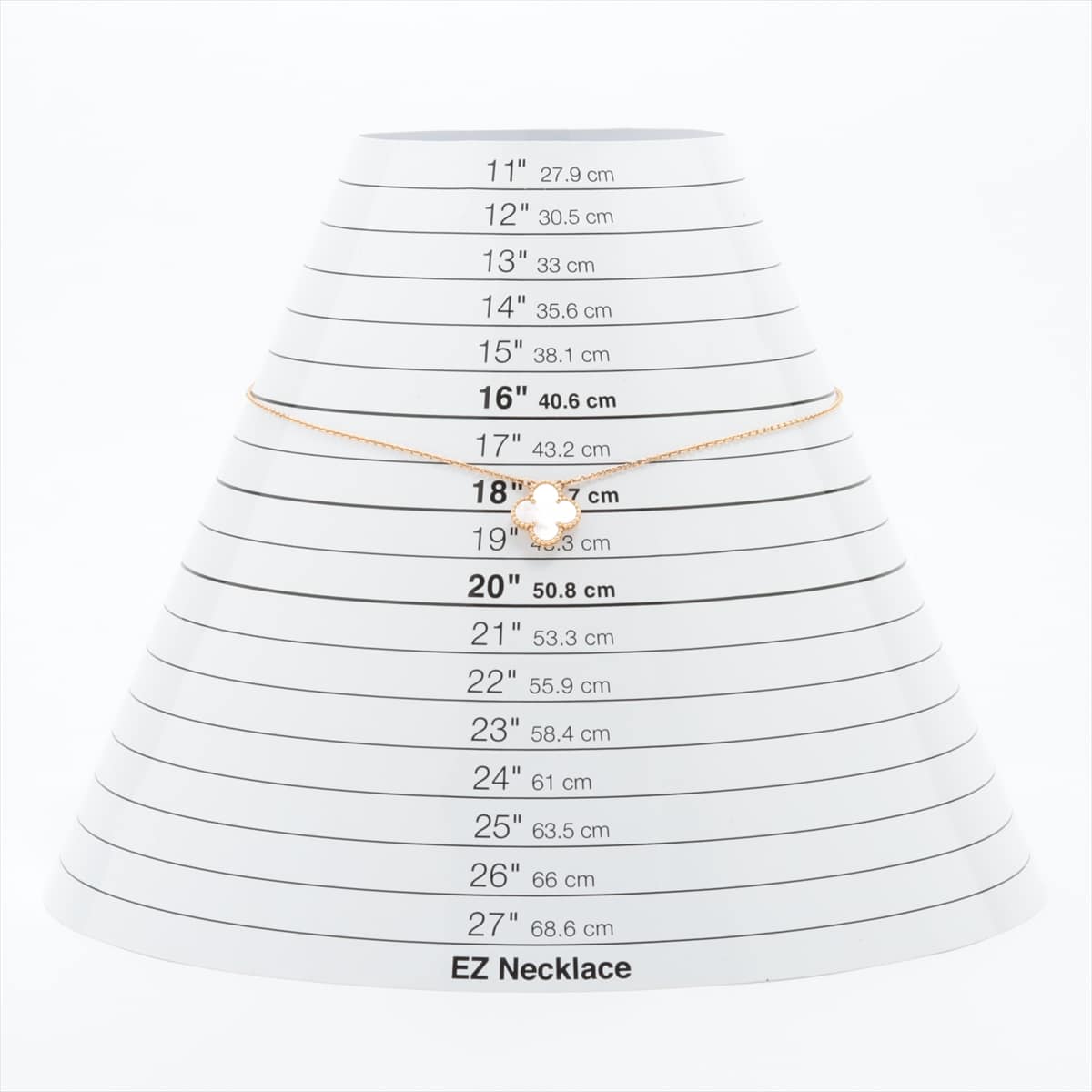 ヴァンクリーフ&アーペル ヴィンテージアルハンブラ シェル ネックレス 750(YG) 5.2g